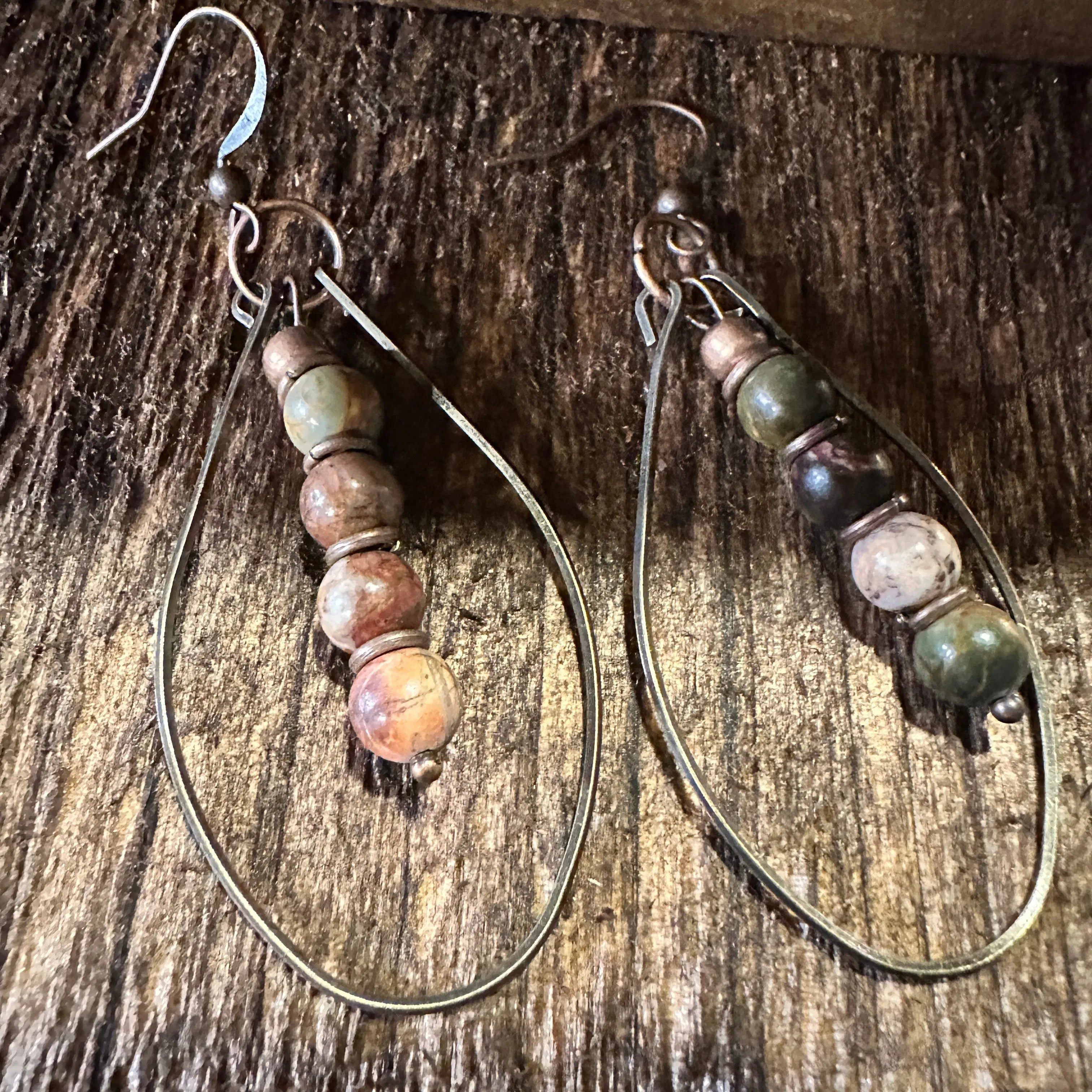 Other Handmade Western Hippie Copper Wire Colorful Wooden Beads Dr Size ONE SIZE - 8 Thumbnail