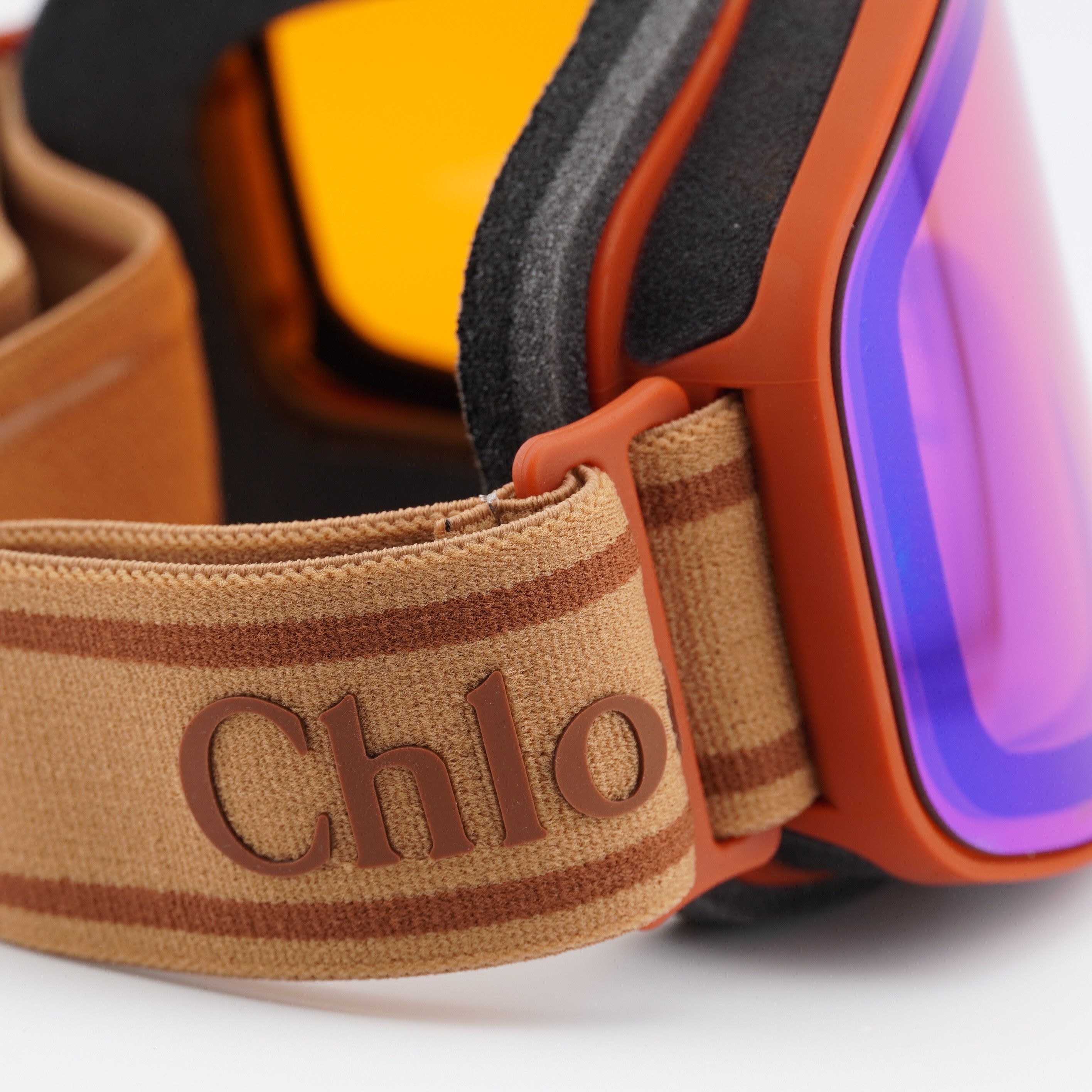 Chloe Chloe CH0072S 003 Ski Mask/Sunglasses Rust Shield Frame Size ONE SIZE - 7 Thumbnail