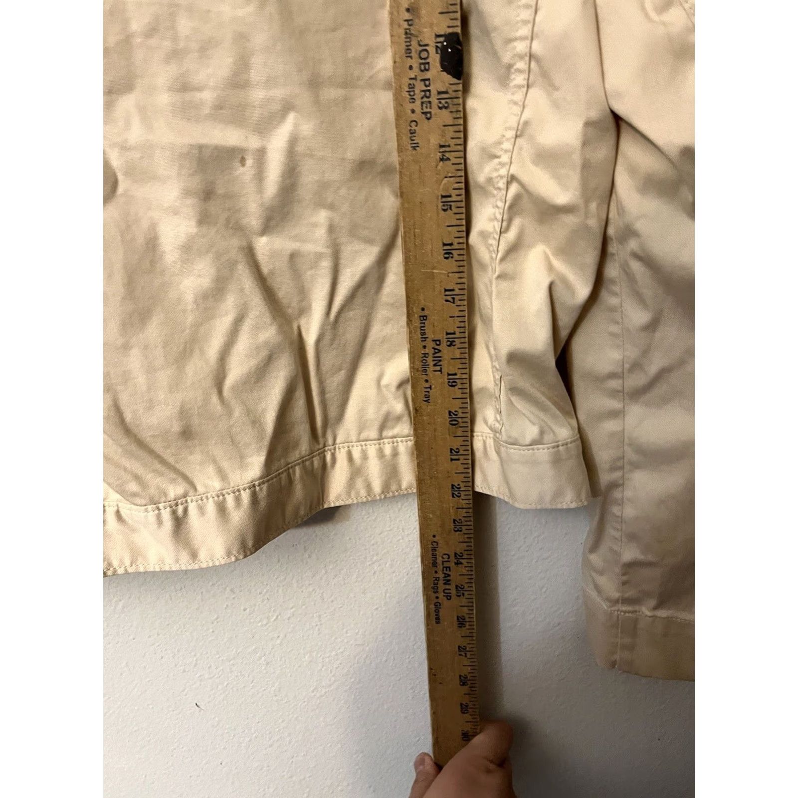 Gap Womens Gap Windbreaker Jacket Beige M LT Tan Stretch Cotton Beiges Jackets Windbreaker Womens Medium Size M / US 6-8 / IT 42-44 - 4 Thumbnail