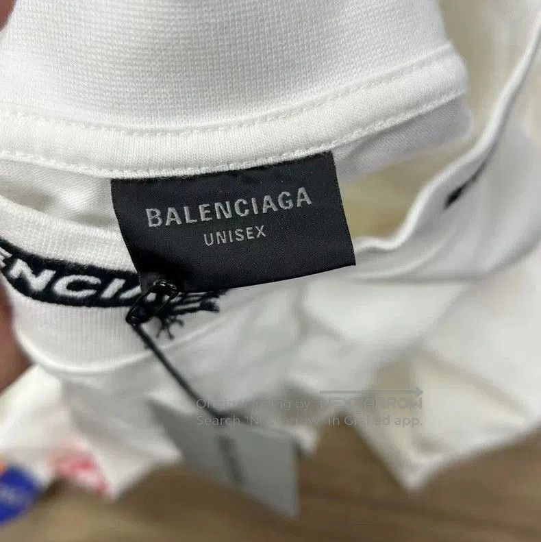 Balenciaga Balenciaga White Logo Print Longsleeve Tee. Size US M / EU 48-50 / 2 - 3 Thumbnail