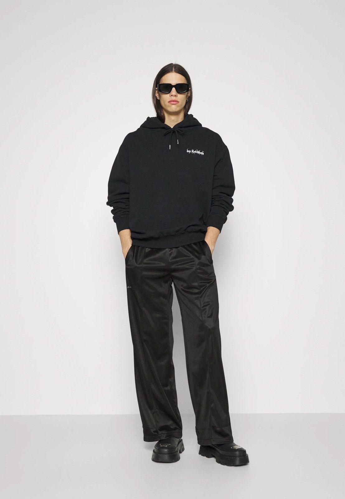 Han Kjobenhavn SS23 !DSWT! Han Kjobenhavn Oversized Loose Black Track Pants Size US 34 / EU 50 - 1 Thumbnail