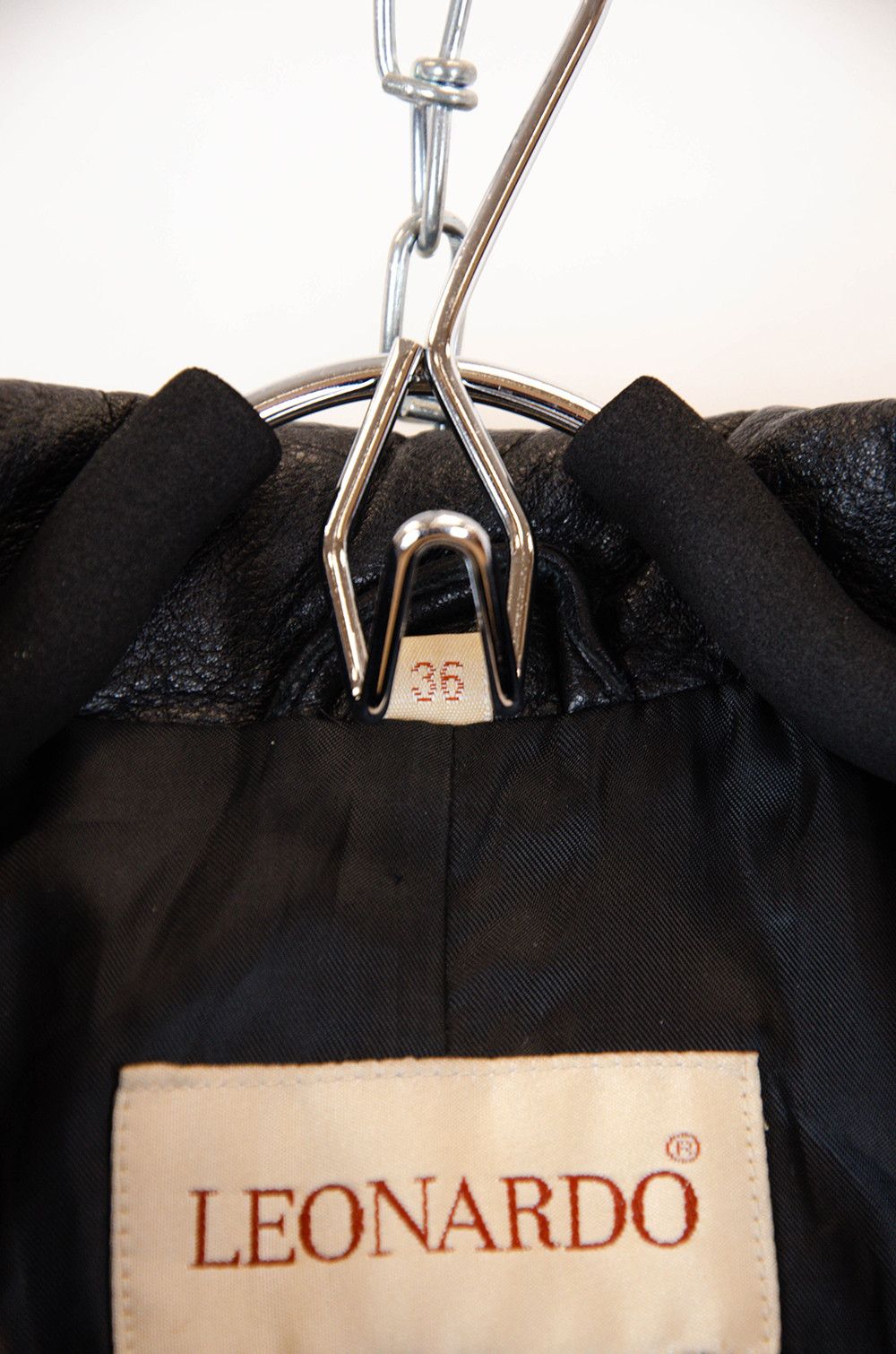 Vintage LEONARDO Vintage Leather Blazer S/M – Black Size S / US 4 / IT 40 - 9 Thumbnail