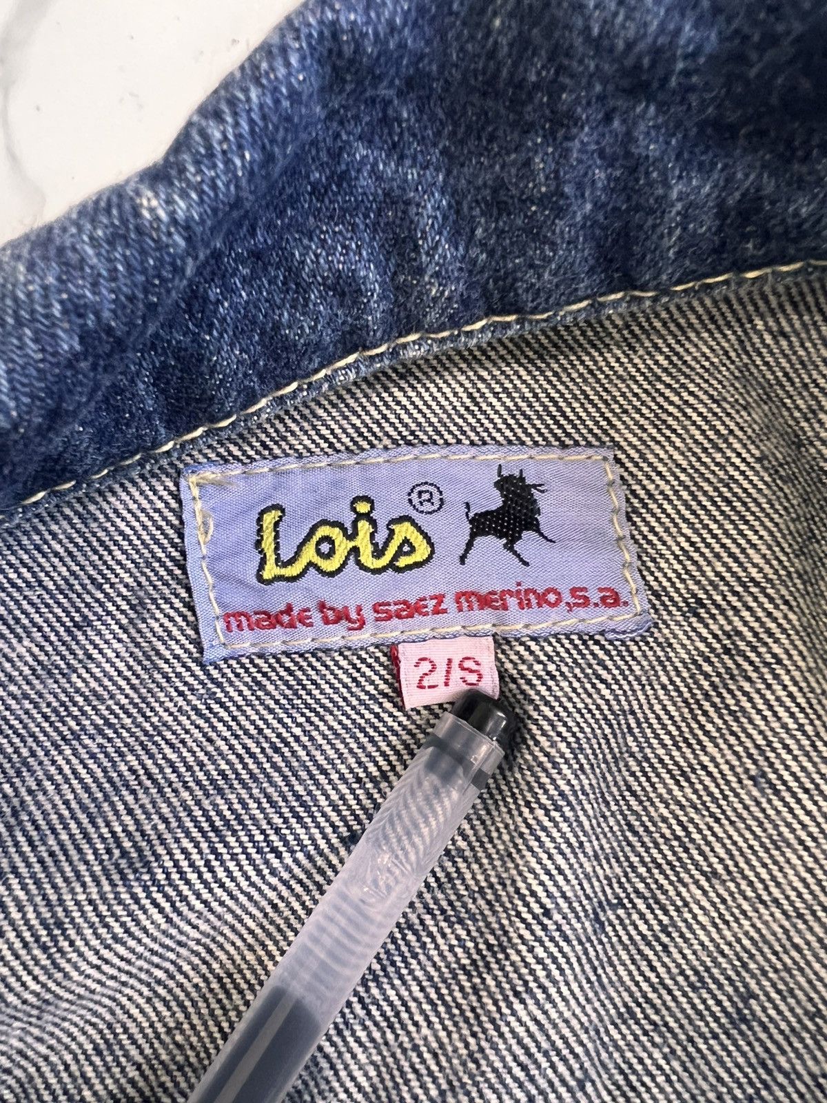 Cowboy Equipment × Japanese Brand × Vintage Vintage Lois Denim Jacket Size US S / EU 44-46 / 1 - 6 Thumbnail