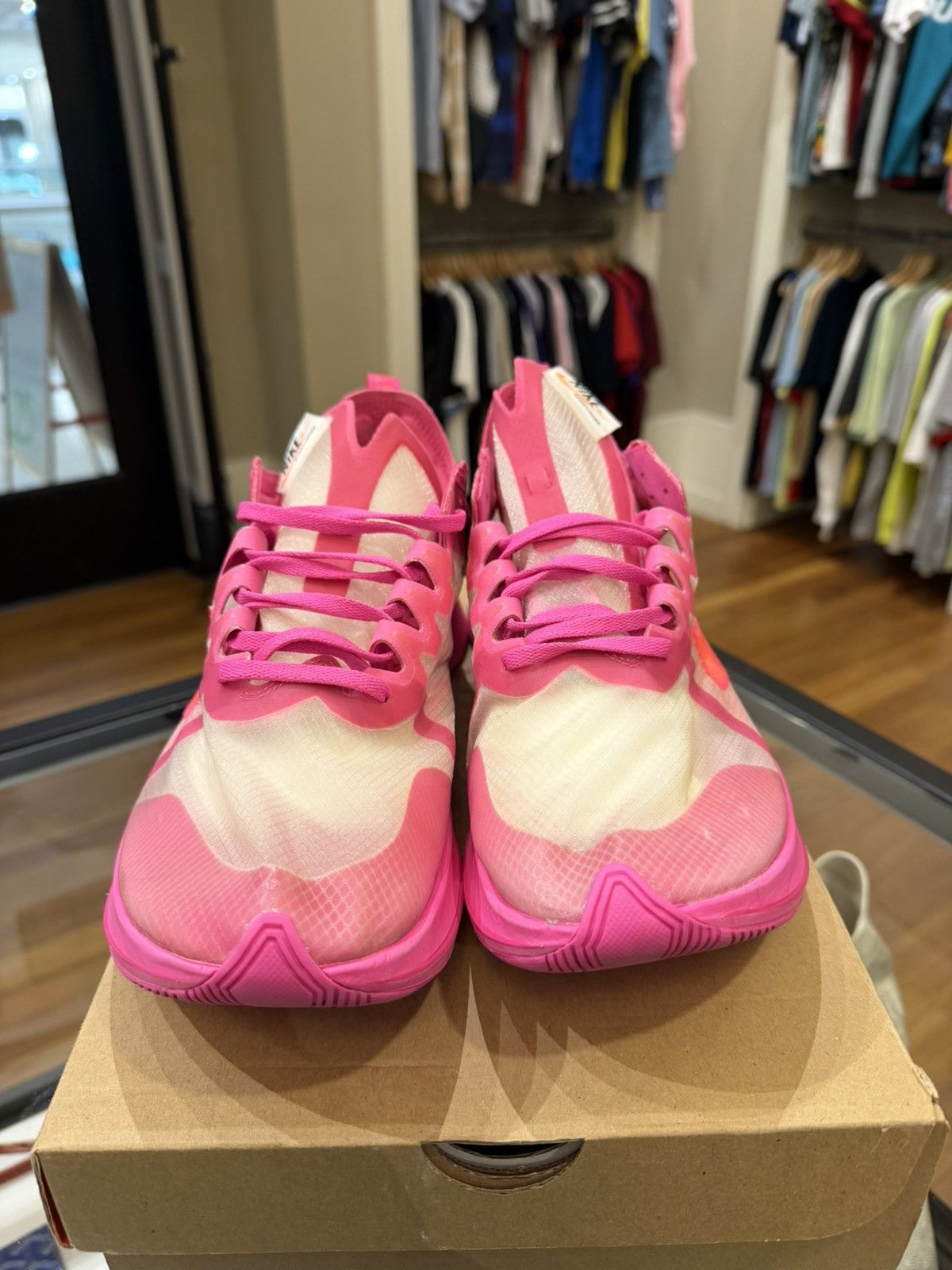 Nike × Off-White Off white x Nike Zoom Fly SP Sneaker Size US 12 / EU 45 - 5 Thumbnail