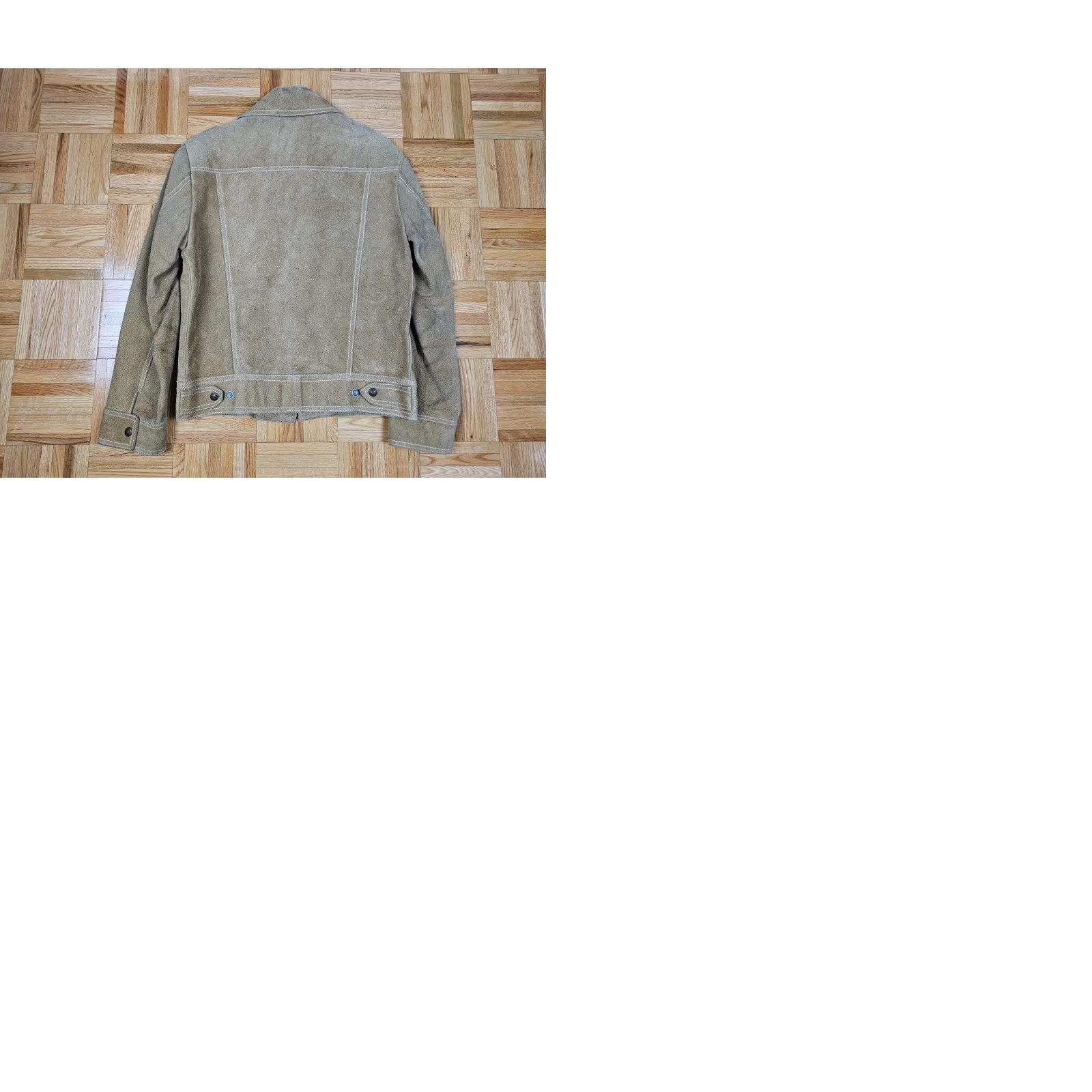 Levi's VINTAGE Levi's BIG E SUEDE LEATHER JACKET SHIRT SZ 38 Brown Men Leather, Suede 60's 18 INCH 20 INCH 23 INCH 23 INCH Mens Size US XXS / EU 40 - 9 Thumbnail