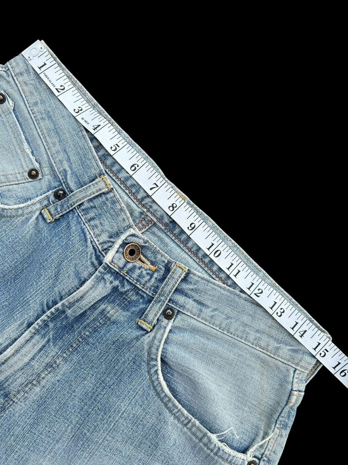 Kapital Vintage Edwin 505ZX Selvedge Distressed Faded Denim Jeans Size US 30 / EU 46 - 12 Thumbnail