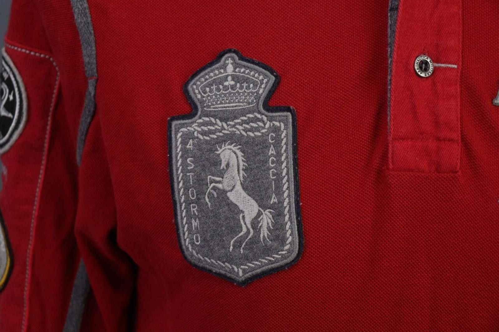 Aeronautica Militare Aeronautica Militare Red Cotton Popover Polo Shirt Size M Size US M / EU 48-50 / 2 - 6 Thumbnail