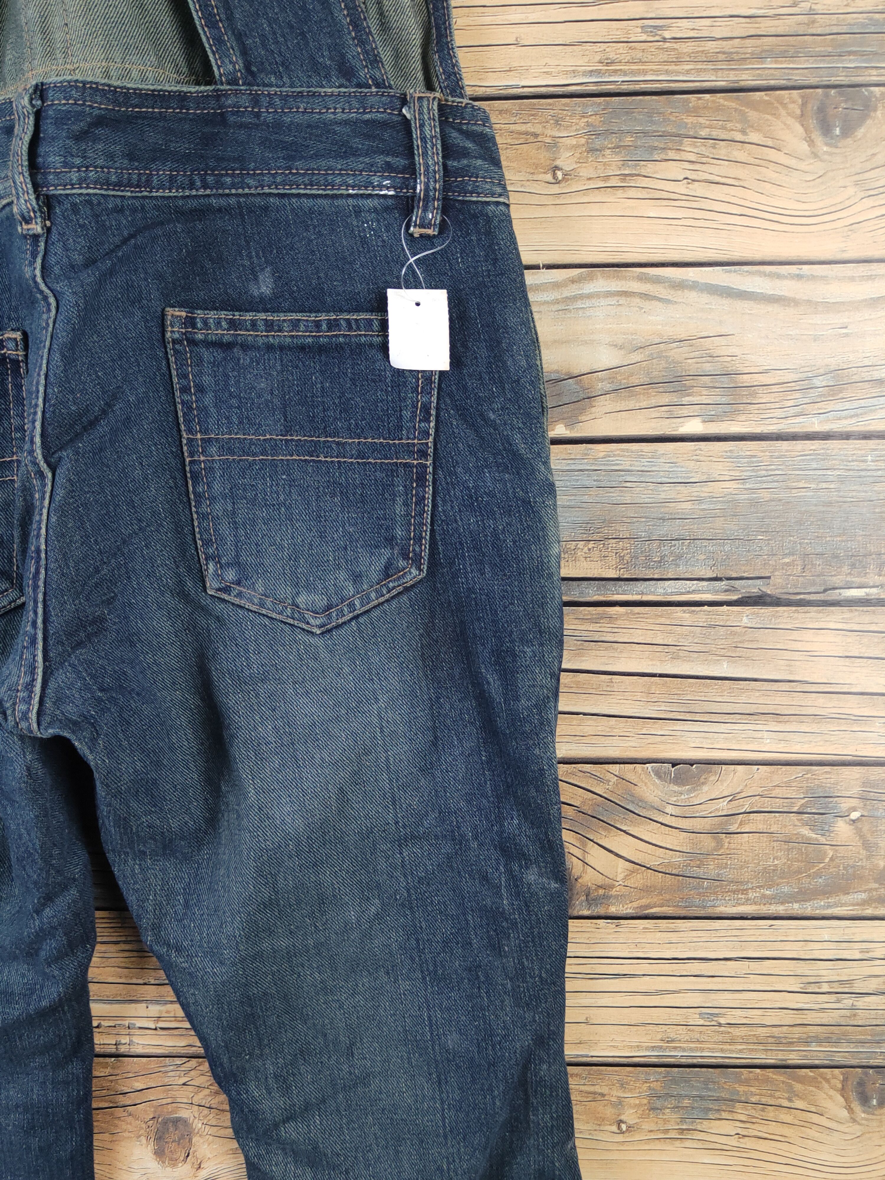Japanese Brand DL Fazbee Dark Blue Denim Jumpsuits #1086 Size 30" / US 8 / IT 44 - 15 Thumbnail