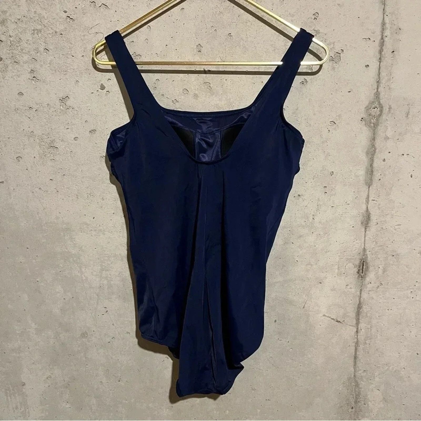 Lands' End Womens 14 D Lands End Swimsuit Tank Full Cover One Piece Size ONE SIZE - 2 Thumbnail