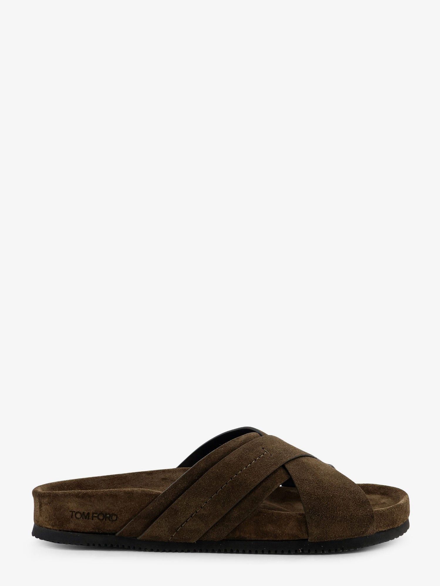 Tom Ford Suede Sandals With Engraved Logo On The Side Size US 10 / EU 43 - 1 Thumbnail