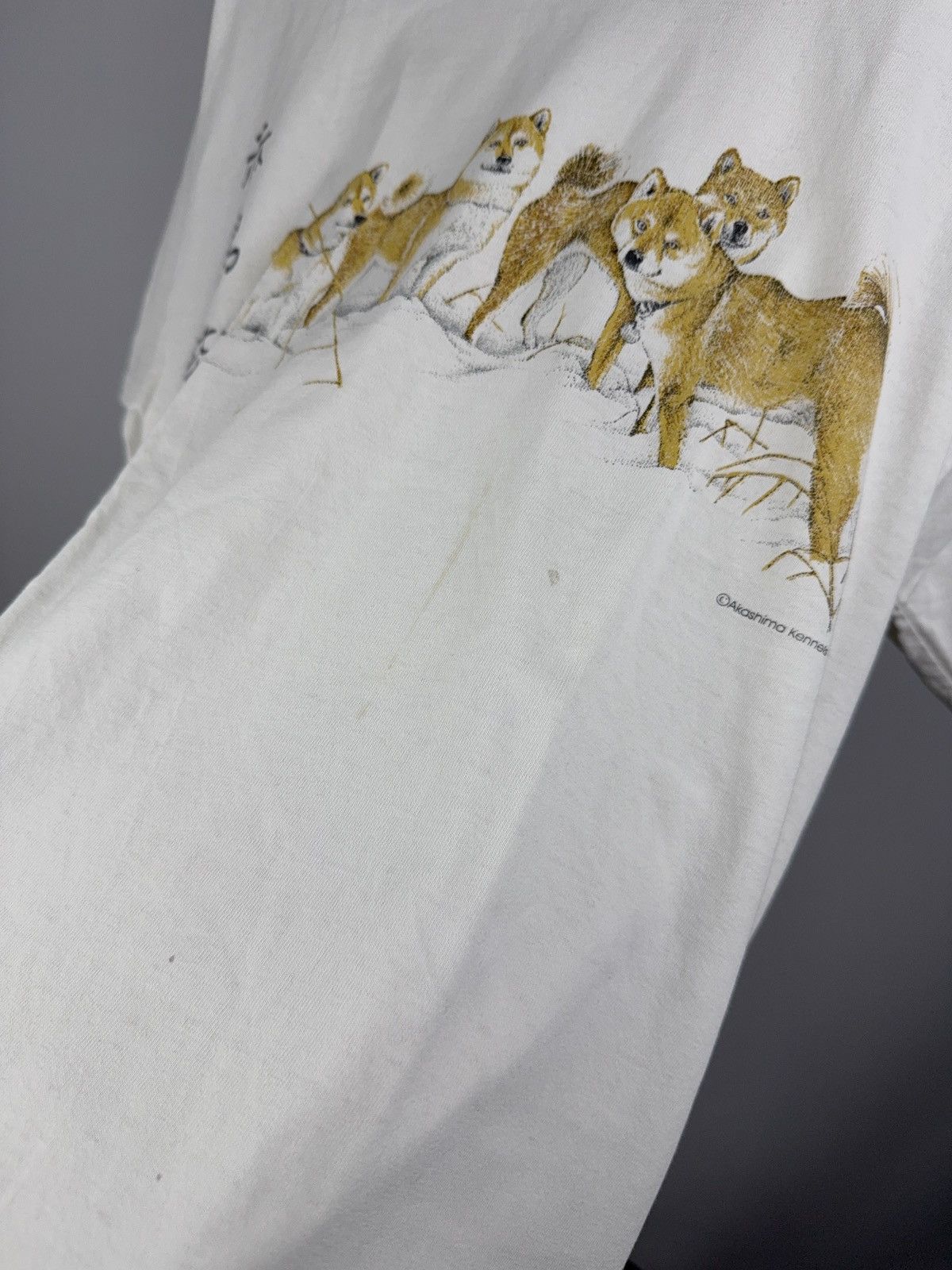 Vintage 00s Vintage Shiba Inu Dog Graphic Akashima Kennels T Shirt Size US M / EU 48-50 / 2 - 9 Thumbnail