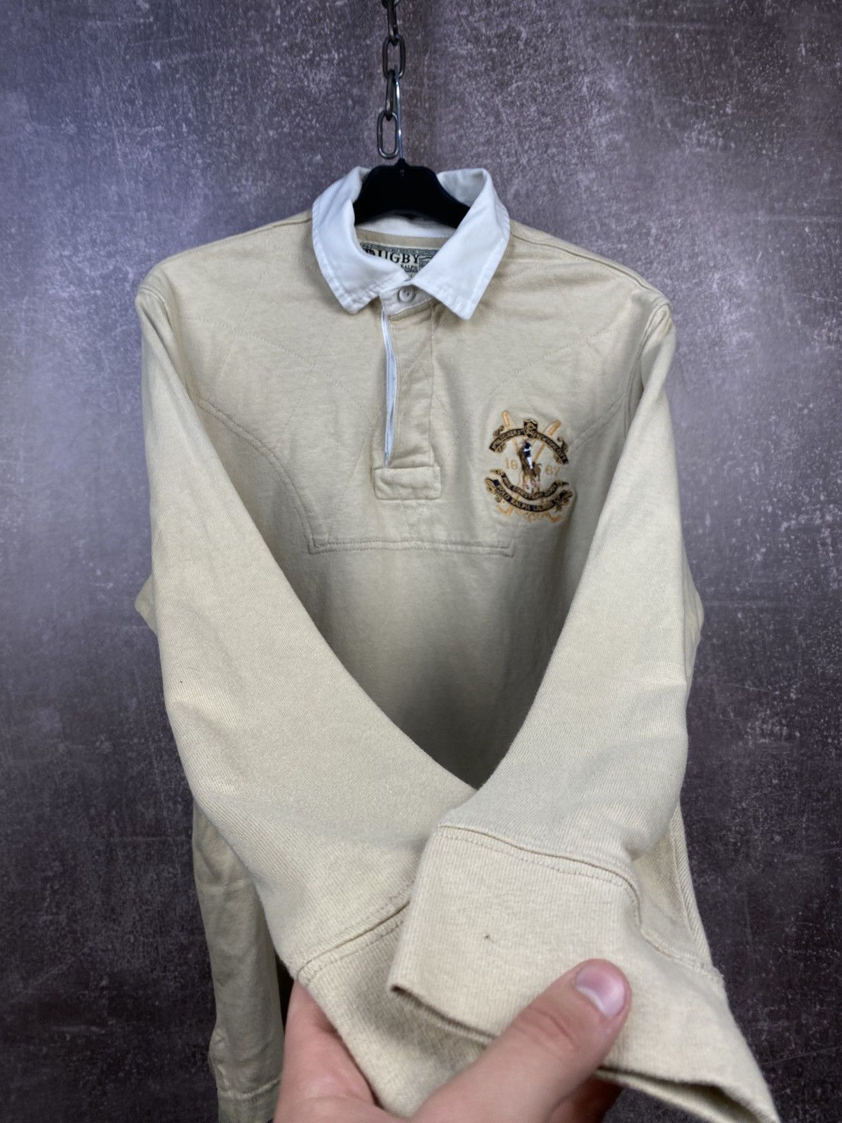 Polo Ralph Lauren Vintage POLO RALPH LAUREN Rugby Long Sleeve Size US M / EU 48-50 / 2 - 5 Thumbnail
