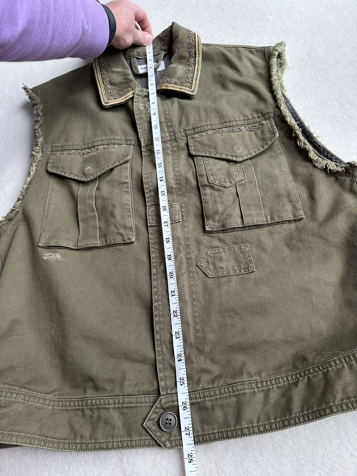 Saint Laurent Paris $2290 SS19 Saint Laurent sleeveless embroidered jacket 50 Size US M / EU 48-50 / 2 - 7 Thumbnail