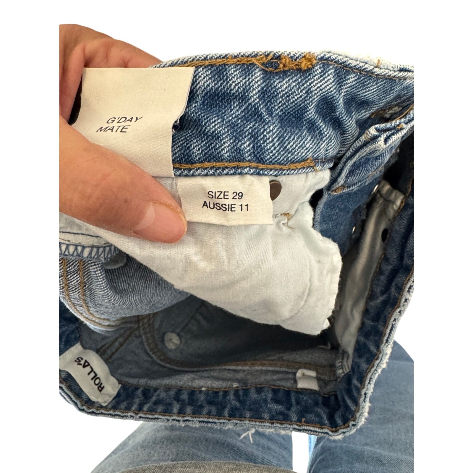Rolla's Rolla's Classic Straight high-rise jeans in a 90's size 29 Size 29" - 9 Thumbnail