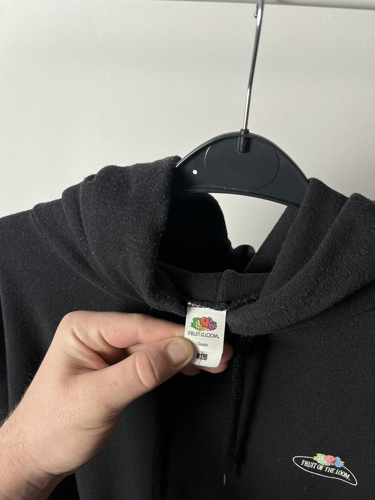 Fruit Of The Loom Vintage Faded Fruit of the Loom Blank Oversized Hoodie Size US XL / EU 56 / 4 - 5 Thumbnail