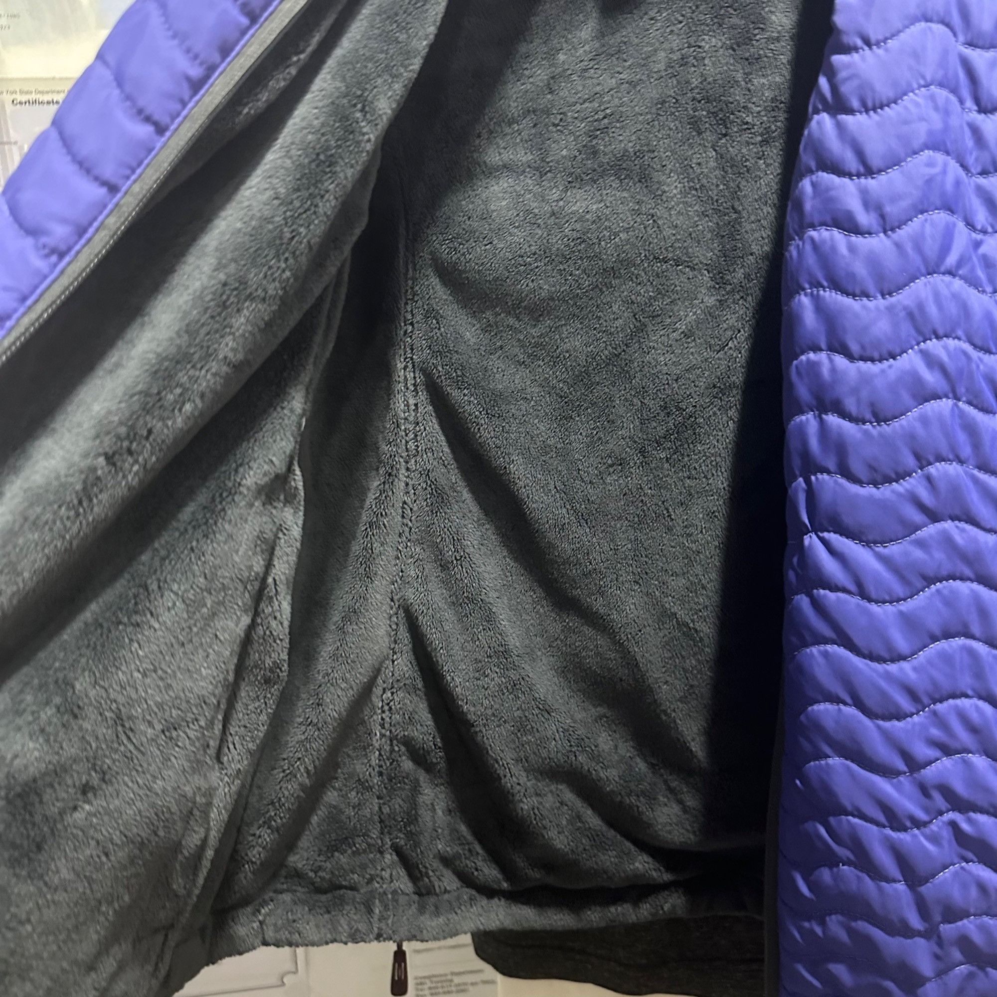 Free Country ✨Free Country Womens Vest Reversible Quilted Purple Faux Fur Size L / US 10 / IT 46 - 6 Thumbnail