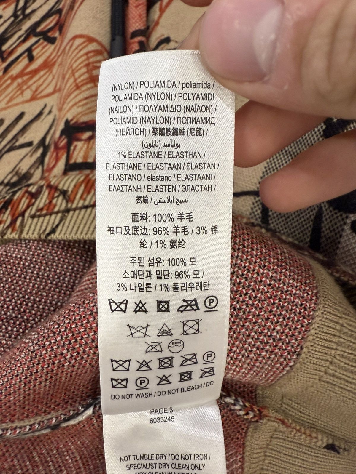 Burberry Burberry Graffiti-Print Checked Hoodie Size US L / EU 52-54 / 3 - 10 Thumbnail