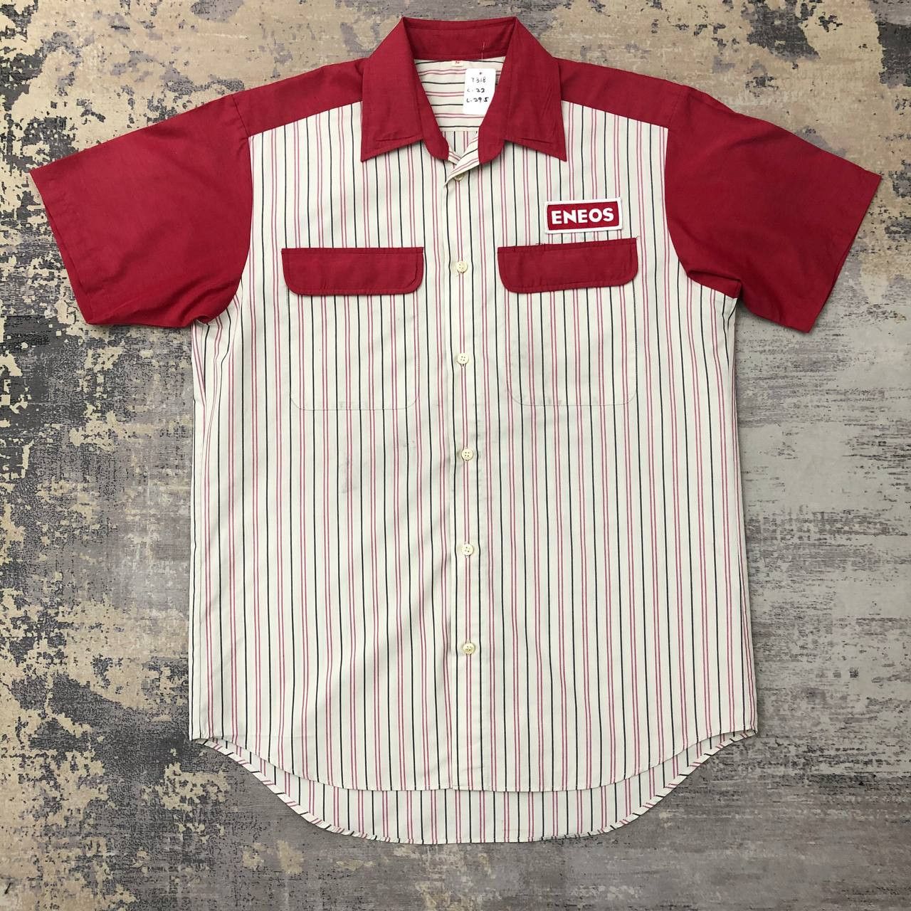 Japanese Brand T318 VTG ENEOS STRIPED WORK SHIRTS Size US M / EU 48-50 / 2 - 1 Thumbnail
