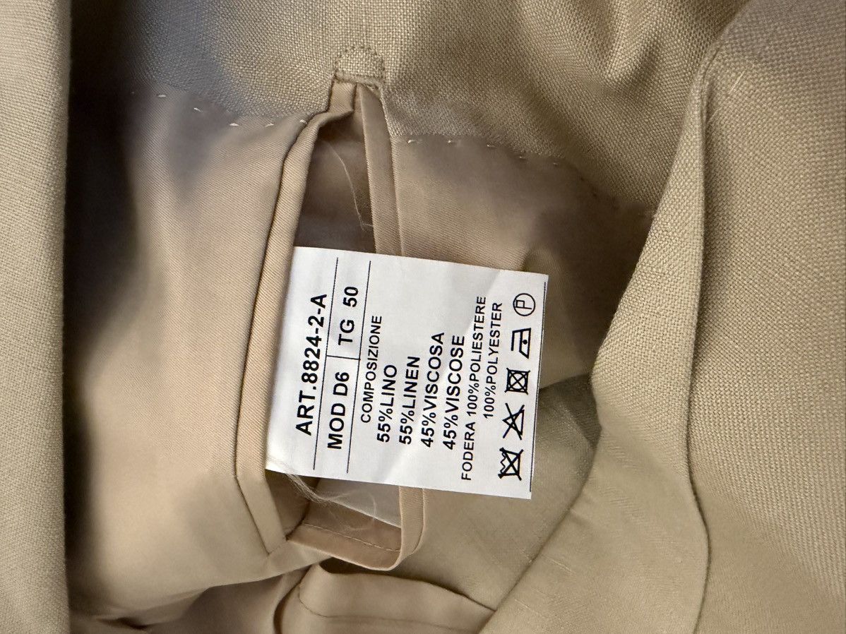 Other Italian beige linen suit fits like 46/48 Size 50R - 4 Thumbnail