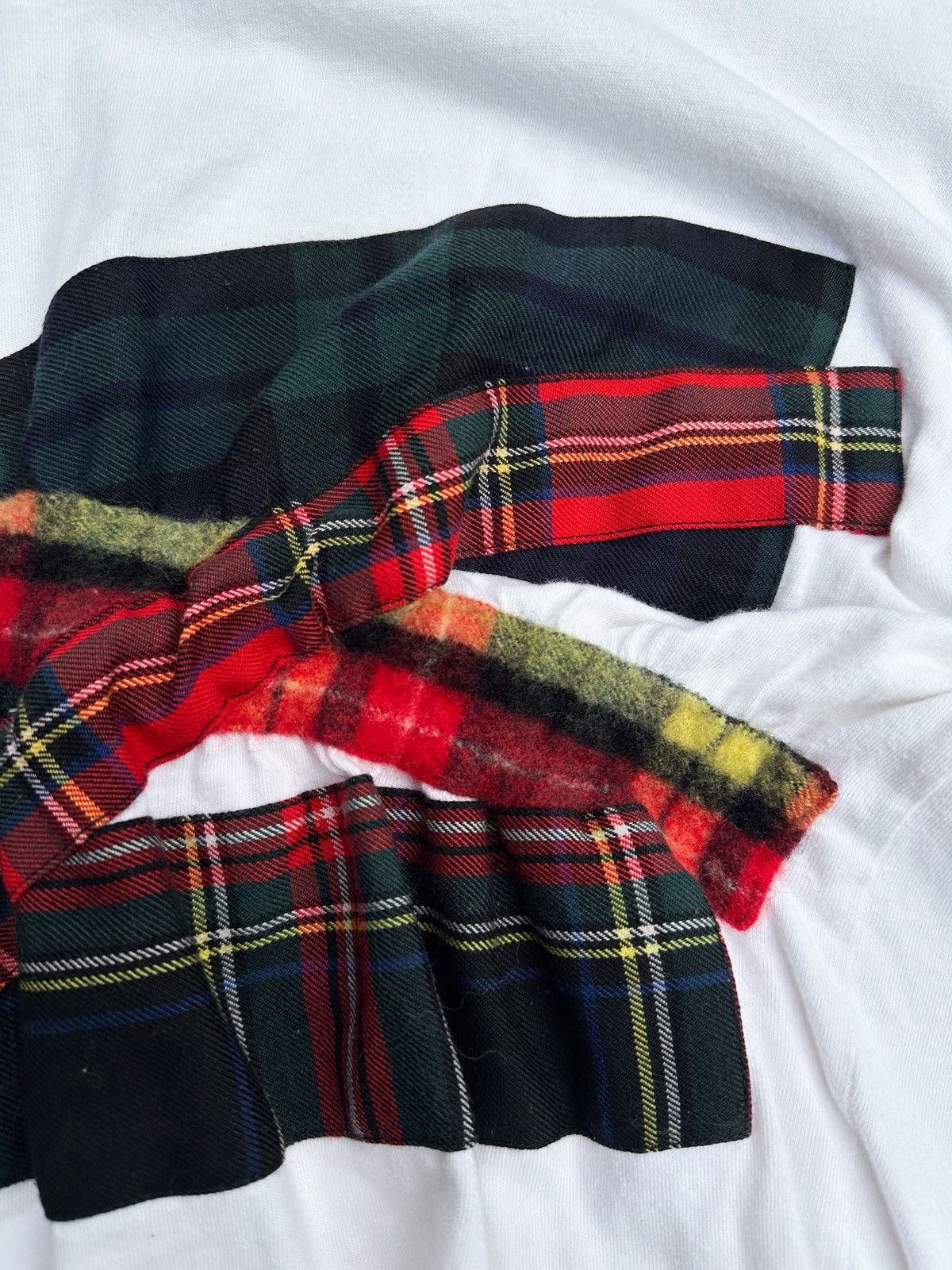 Comme des Garcons Comme des Garcons Plaid Patchwork Reconstructed Tee Size US L / EU 52-54 / 3 - 2 Thumbnail
