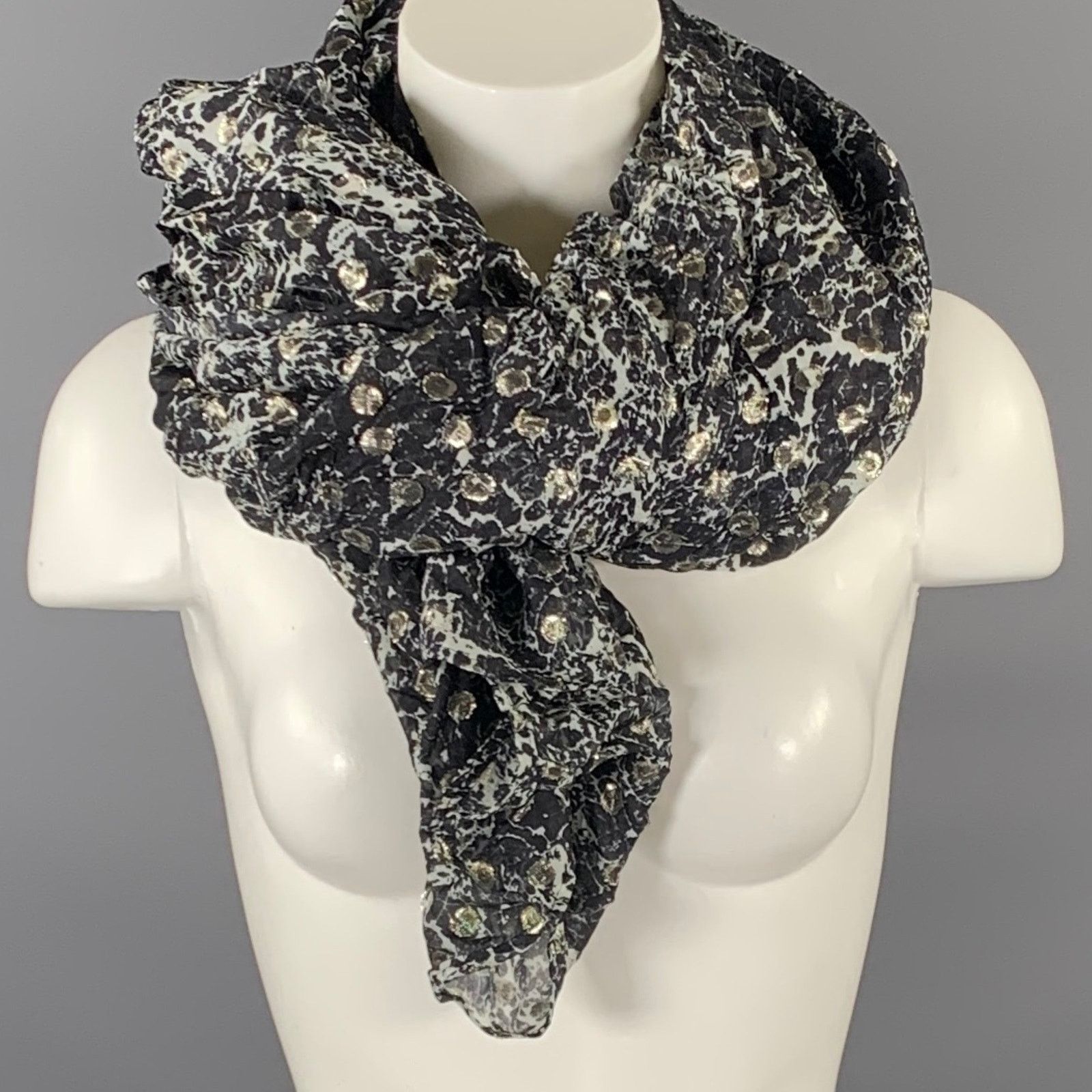 Haider Ackermann HAIDER ACKERMANN Black & White Abstract Scarves & Shawls Size ONE SIZE - 1 Thumbnail