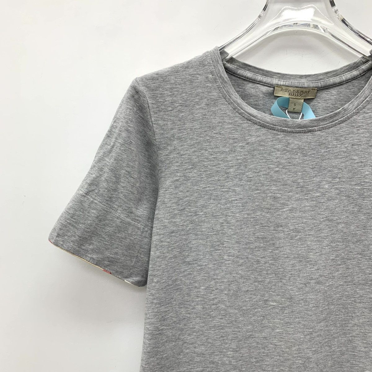 Burberry Burberry Grey Cotton Crew Neck T-shirt K26WX Size S / US 4 / IT 40 - 3 Thumbnail