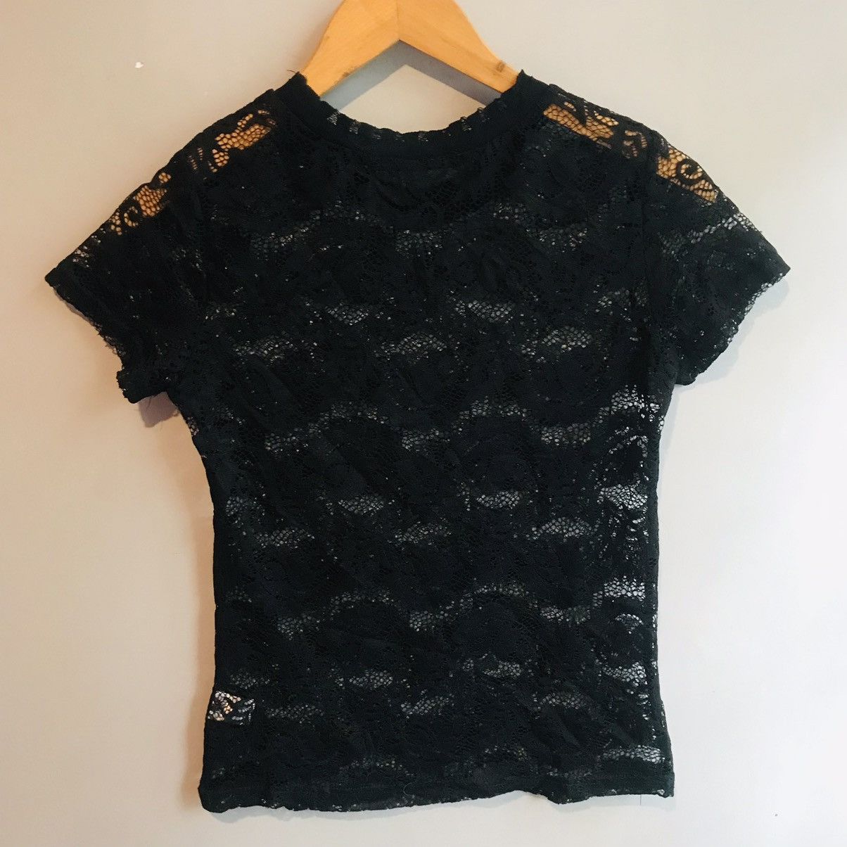 Japanese Brand Floral Lace Mesh Top Size L / US 10 / IT 46 - 6 Thumbnail
