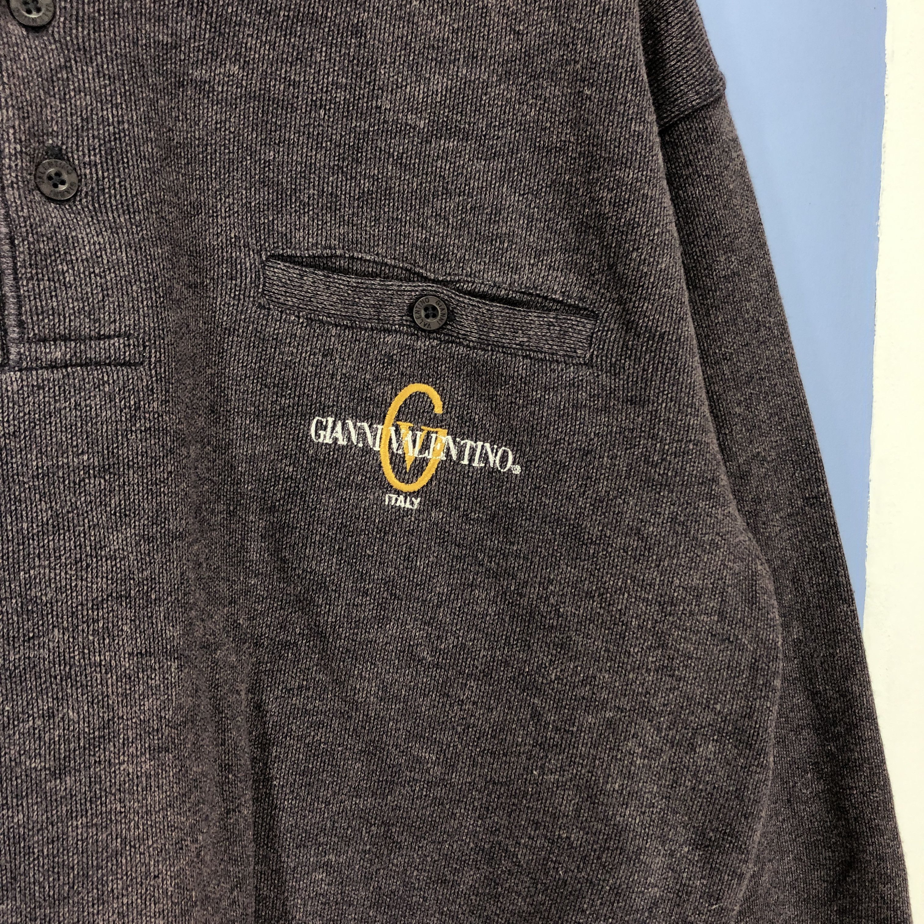 Gianni Valentino GIANNI VALENTINO Polo Sweatshirt #1010/AJ Size US L / EU 52-54 / 3 - 3 Thumbnail
