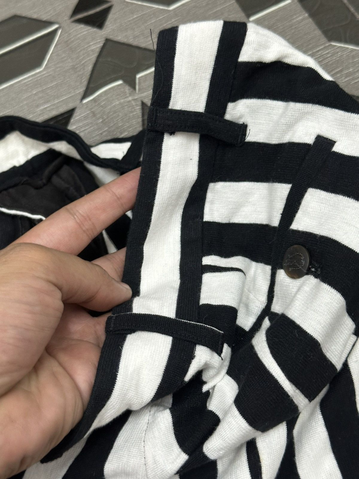 Hysteric Glamour Hysteric Glamour Stripe Prisoner Pants Size US 30 / EU 46 - 21 Thumbnail