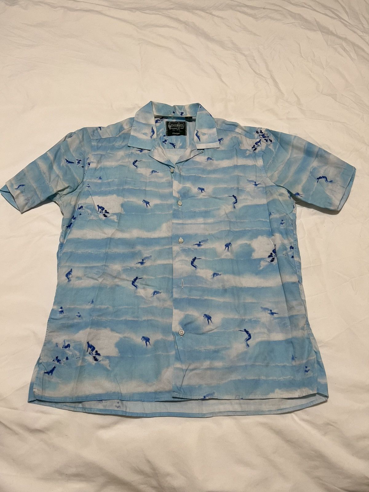 Gitman Bros. Vintage Gitman Vintage Rockaway Beach Camp Shirt in Blue ...