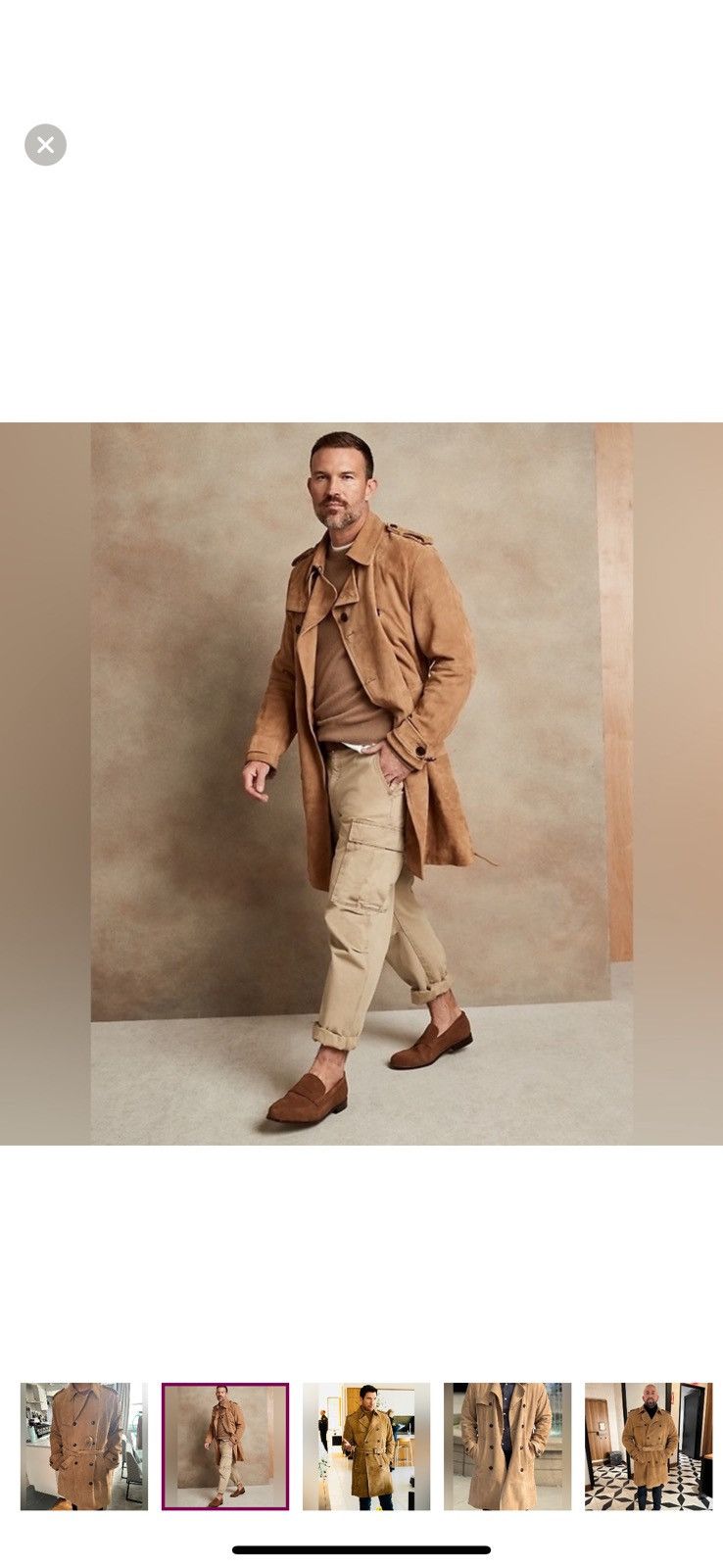 Banana Republic Banana Republic Heritage Suede Trench Size US XL / EU 56 / 4 - 4 Thumbnail
