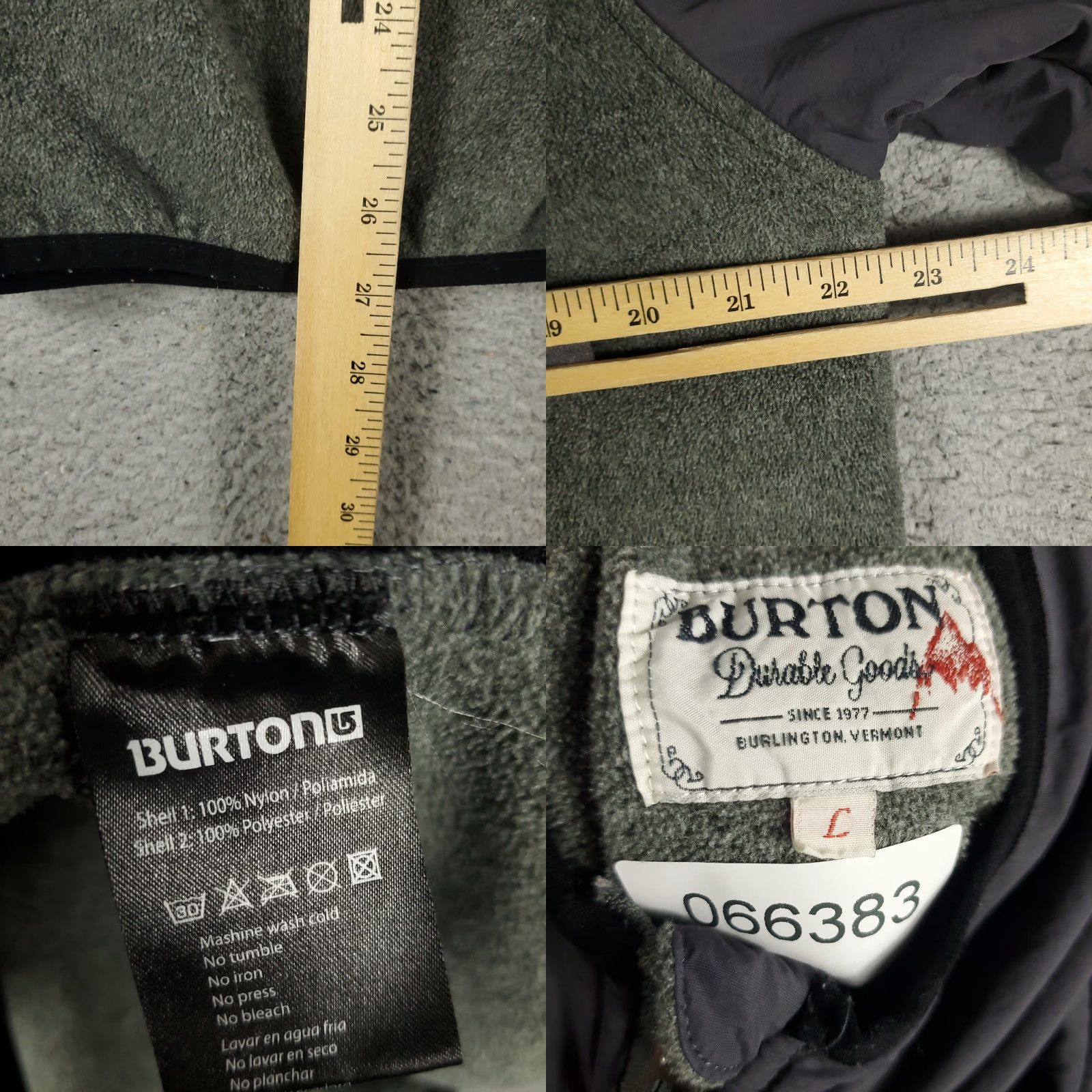 Burton Burton Mens Jacket Full Zip Hooded Gray Non-Native? (Wait) Size US L / EU 52-54 / 3 - 8 Thumbnail