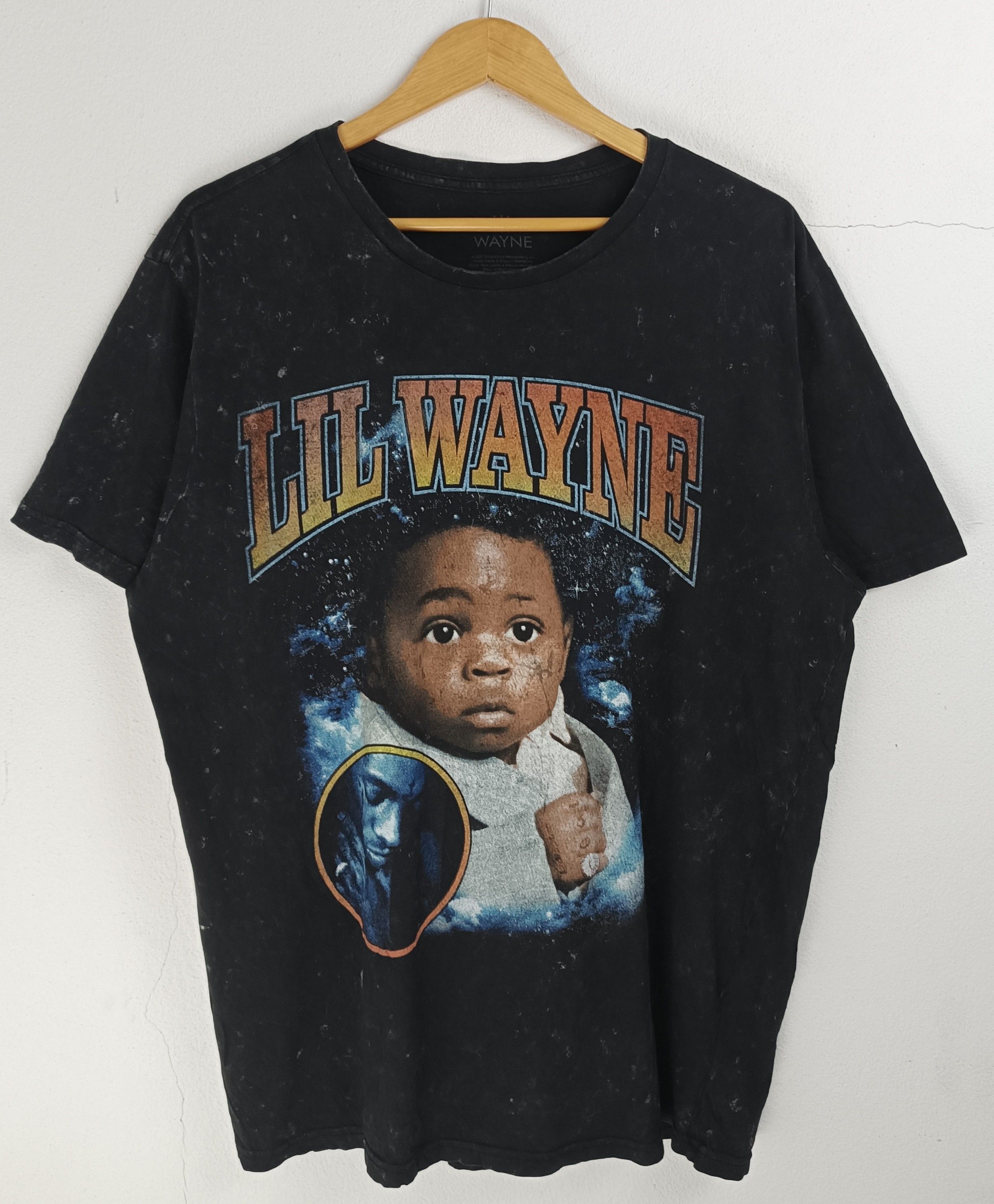 Rap Tees THRASHED FADED VINTAGE LIL WAYNE BABY TEE eminem 50cent Size US L / EU 52-54 / 3 - 3 Thumbnail
