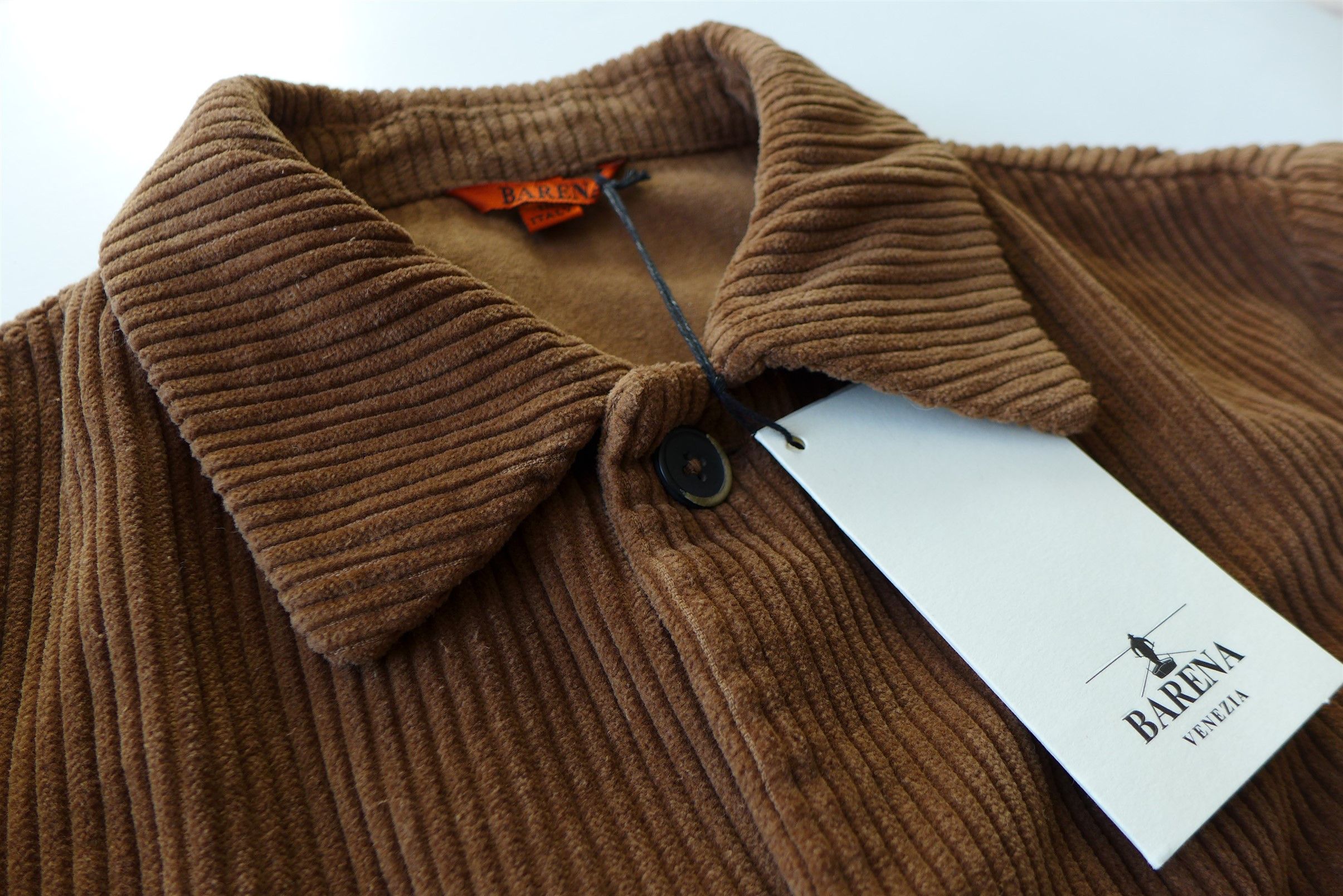 Barena Batipai Overshirt - Brown Corduroy