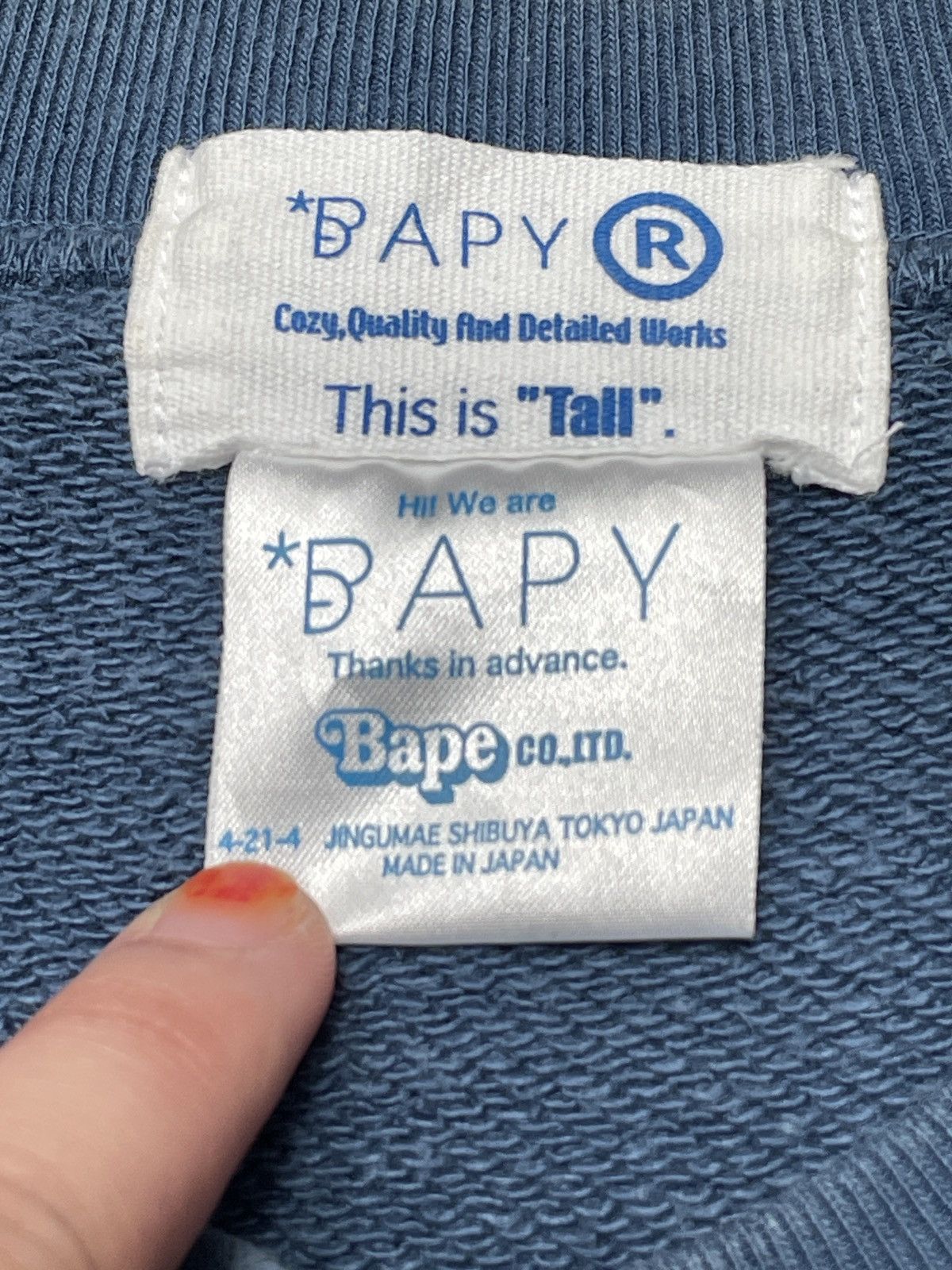 Bape × Vintage Vintage Japanese Brand Bathing Ape Sweatshirt 2000s Size M / US 6-8 / IT 42-44 - 7 Thumbnail