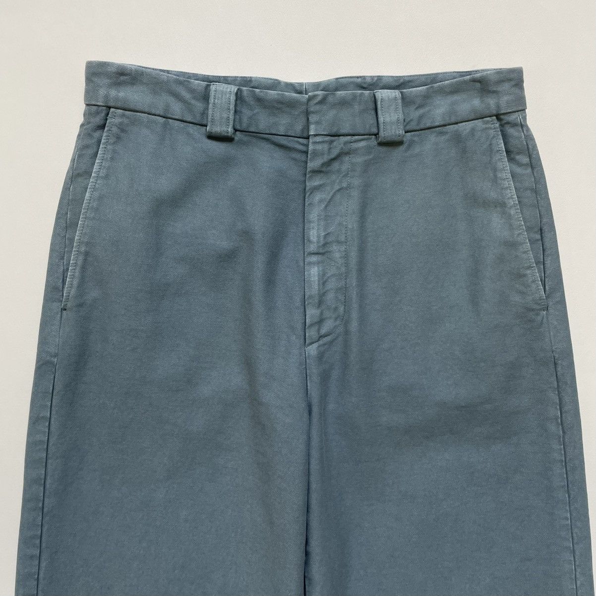 Dries Van Noten Sample ‘Washed Blue’ Wide Leg Utility Pants Size US 32 / EU 48 - 4 Thumbnail