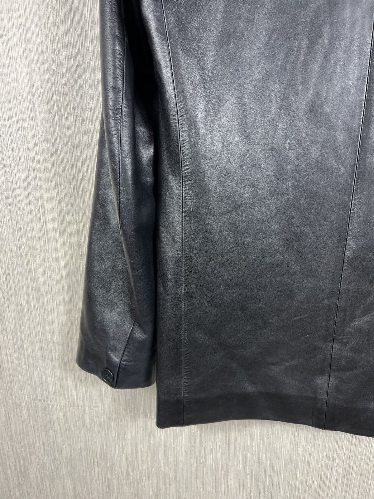 agnes b. Agnes b. genuine lamb leather avant garde blazer jacket Size US M / EU 48-50 / 2 - 17 Thumbnail