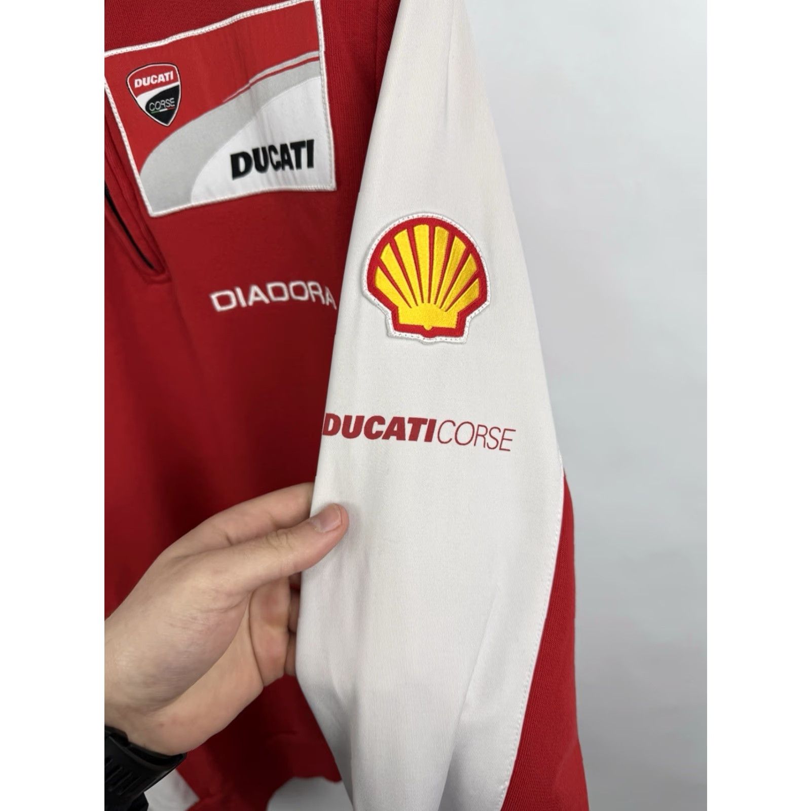 Diadora Ducati Corse Diadora Bridgestone Shell Long Sleeve 2015 L Red Mens Shirt Size US L / EU 52-54 / 3 - 7 Thumbnail