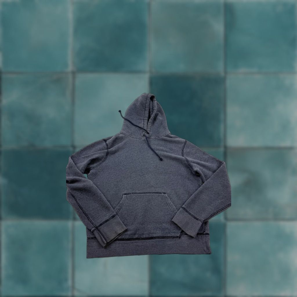 J.Crew VINTAGE J.Crew Hoodie Sweatshirt Mens M Gray Kangaroo Pocket Fleece Pullover Size US M / EU 48-50 / 2 - 1 Thumbnail