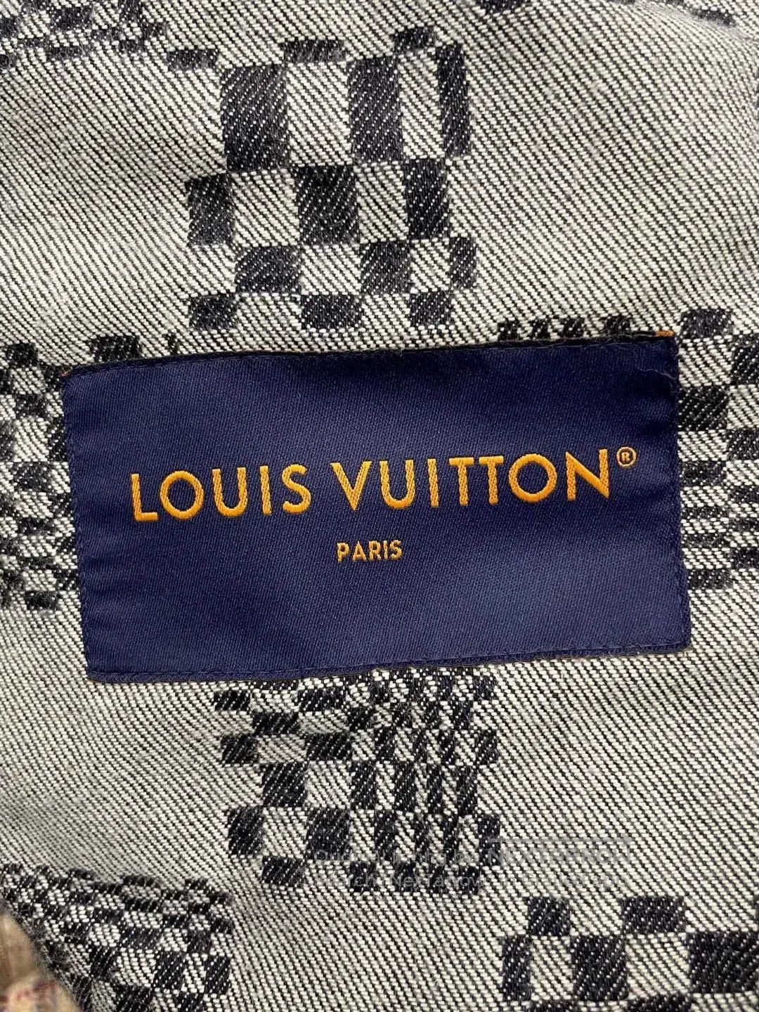 Louis Vuitton lv checkered denim jacket size 54. Size US L / EU 52-54 / 3 - 6 Thumbnail