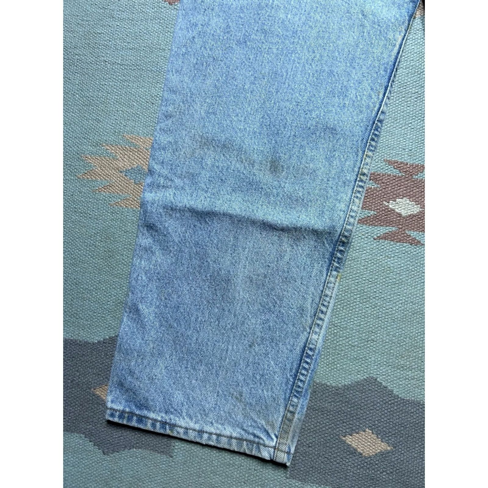 Levi's Vintage 90s Levi’s 550 jeans relaxed fit light wash orange tab 36x33 Size US 36 / EU 52 - 2 Thumbnail