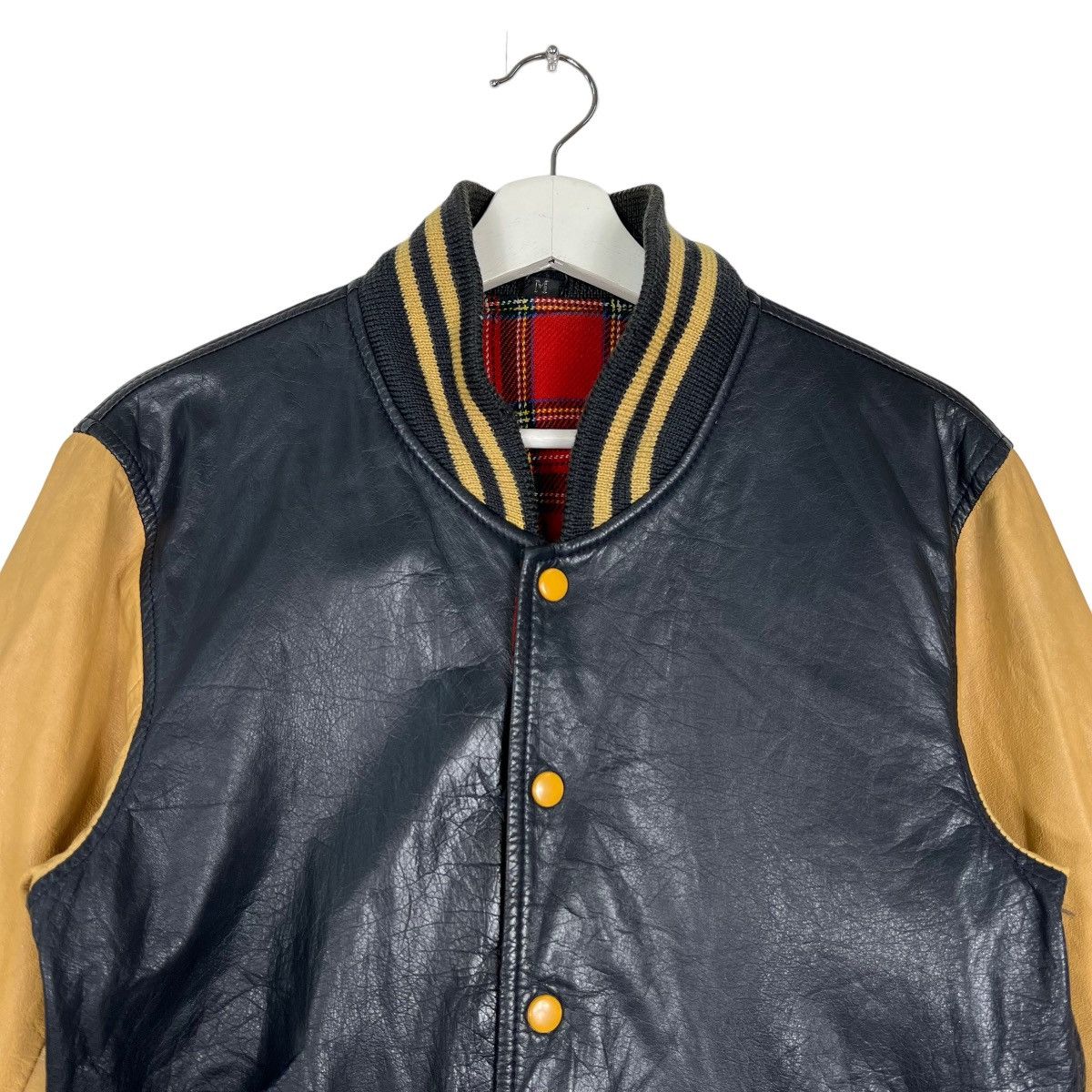 Japanese Brand 🔥 VINTAGE 1950s LEATHER STADIUM JACKET Size US M / EU 48-50 / 2 - 3 Thumbnail