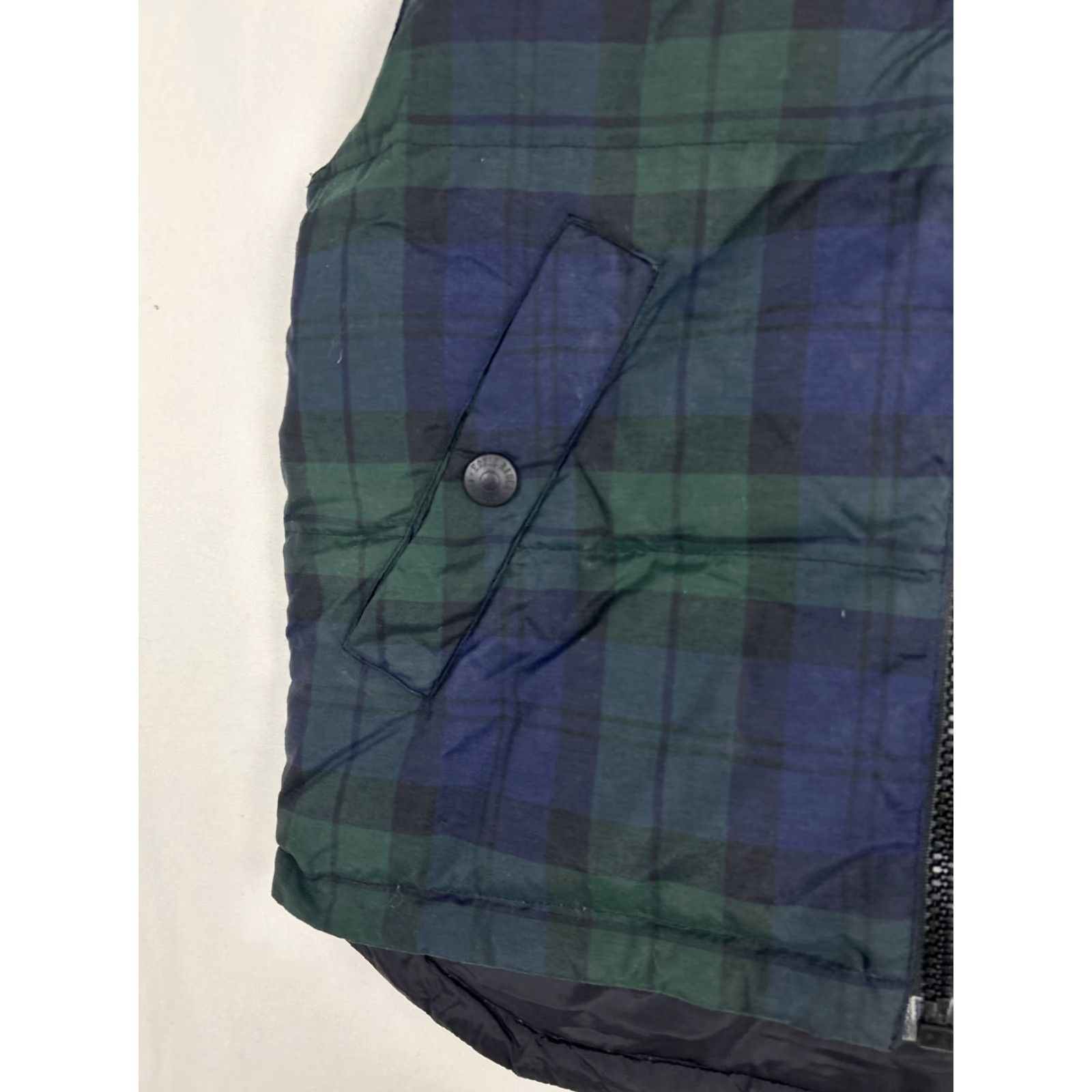 Eddie Bauer Eddie Bauer Vest Women Plaid Blue Green Zip Pockets Goose Down Nylon Size S - Small VINTAGE? No mention vintage; skip. Size S / US 4 / IT 40 - 6 Thumbnail