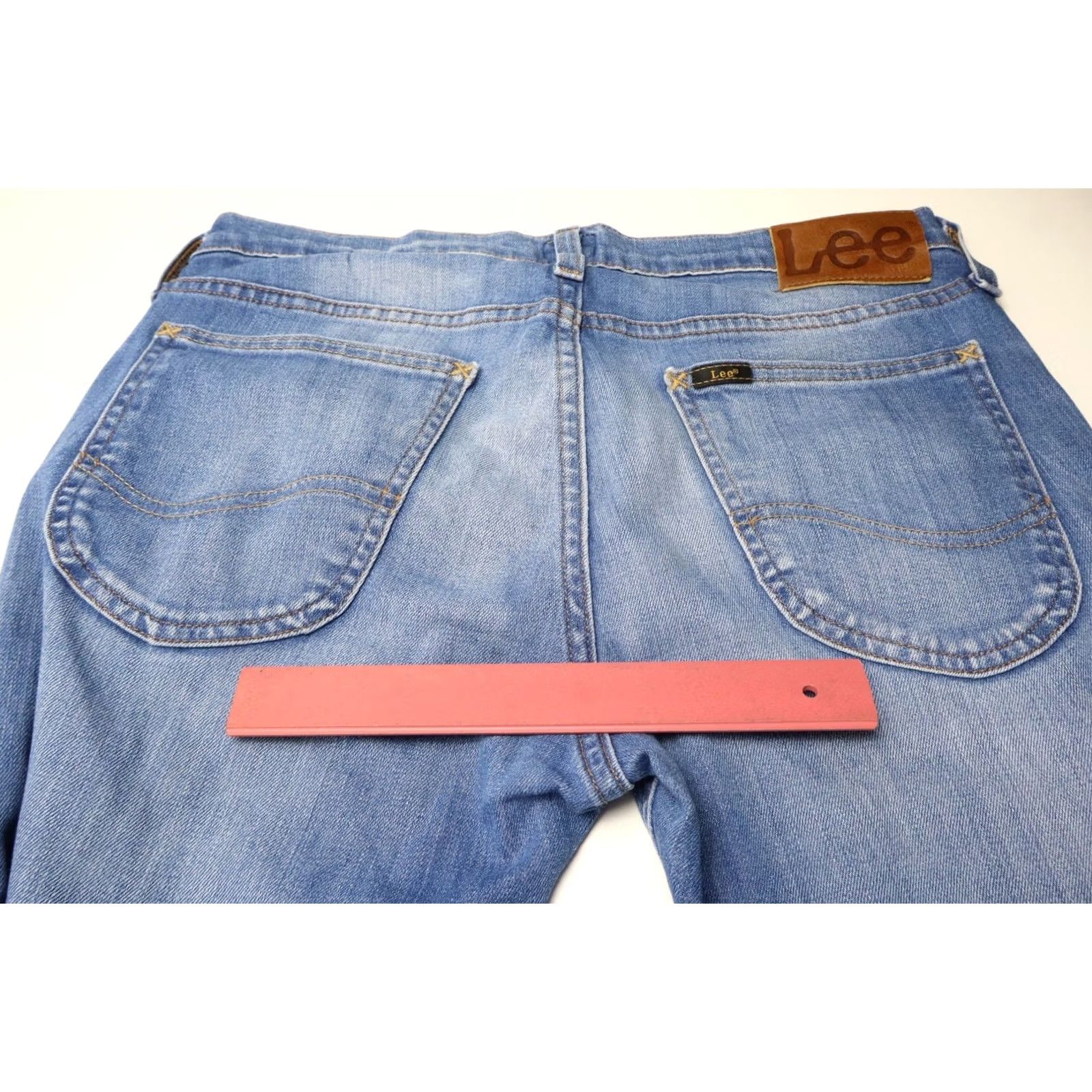 Lee LEE Luke Jeans Men's W29/L34 Blue Denim Slim Zip Fly Stretched Whiskers Size US 29 - 8 Thumbnail