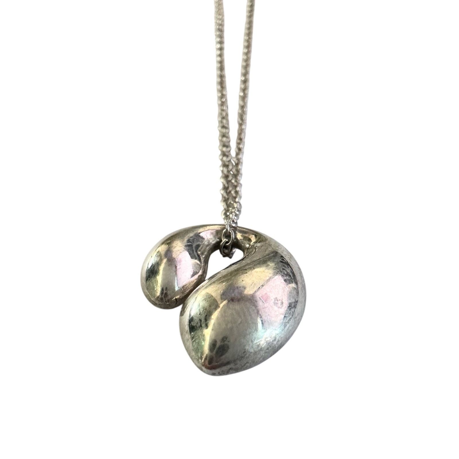 Tiffany & Co. Tiffany & Co Elsa Peretti Double Teardrop Necklace Size ONE SIZE - 10 Thumbnail