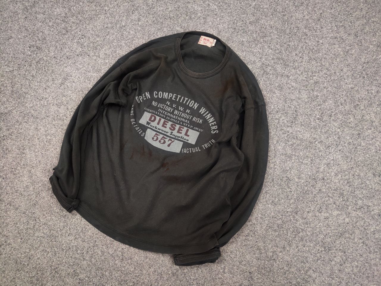 Diesel Vintage Diesel 1955 Logo Faded Distressed Black long sleeve Size US M / EU 48-50 / 2 - 4 Thumbnail