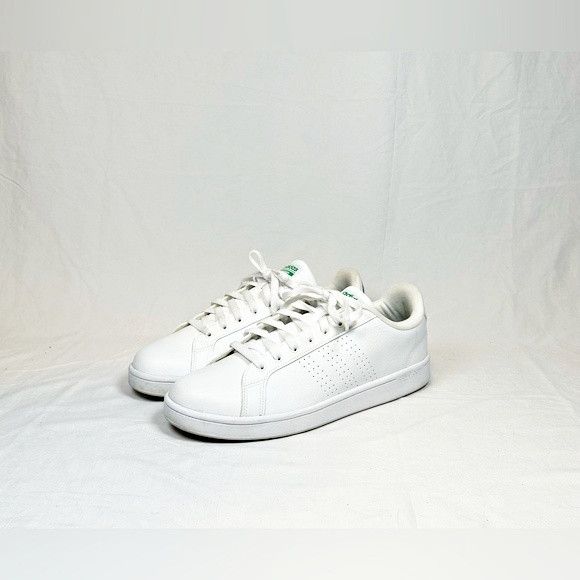 Adidas Adidas Advantage 2.0 Mens White Leather Cloudfoam Sneakers Size US 13 / EU 46 - 1 Thumbnail