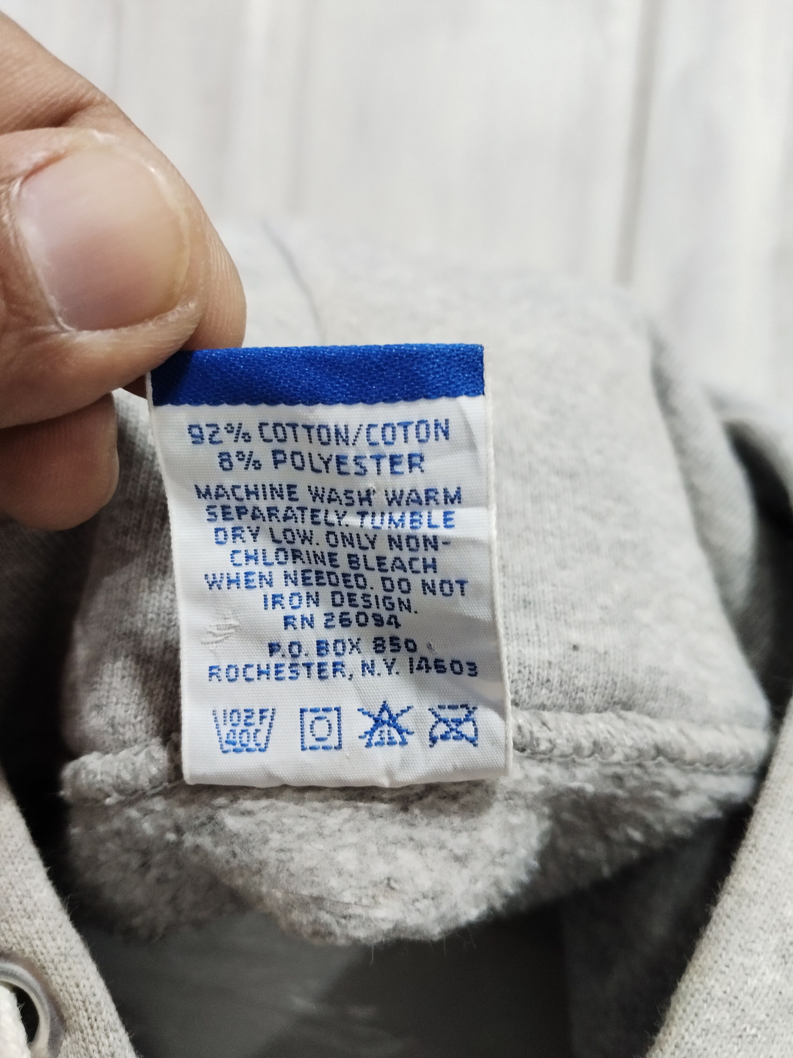 Champion × Vintage Vintage late 80s Champion Embroidery Logo Hoodie Sweatshirt Size US L / EU 52-54 / 3 - 7 Thumbnail