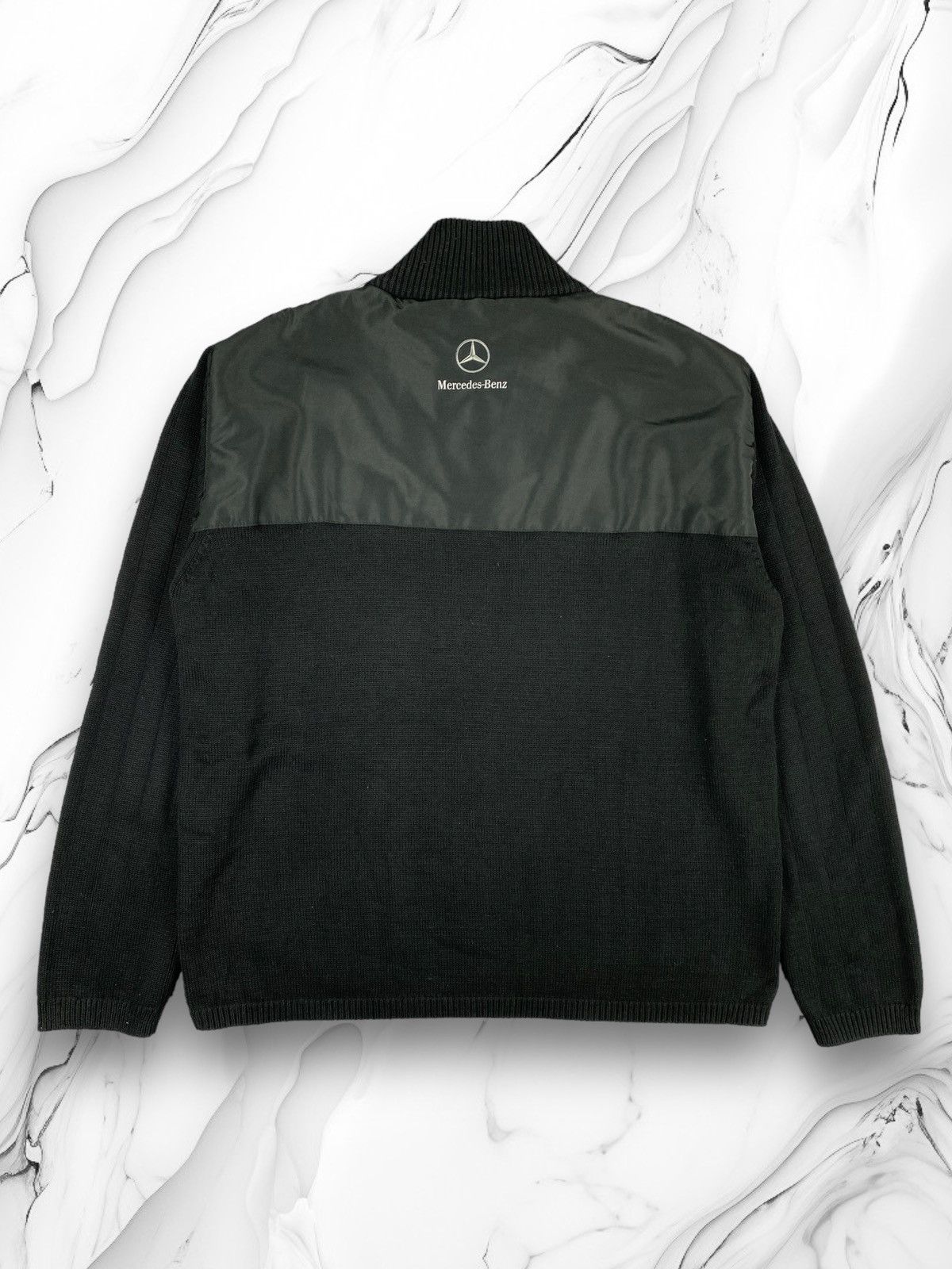 Mercedes-Benz Vintage Mercedes Benz Zip 1/3 Sweater Size XL Size US XL / EU 56 / 4 - 1 Thumbnail