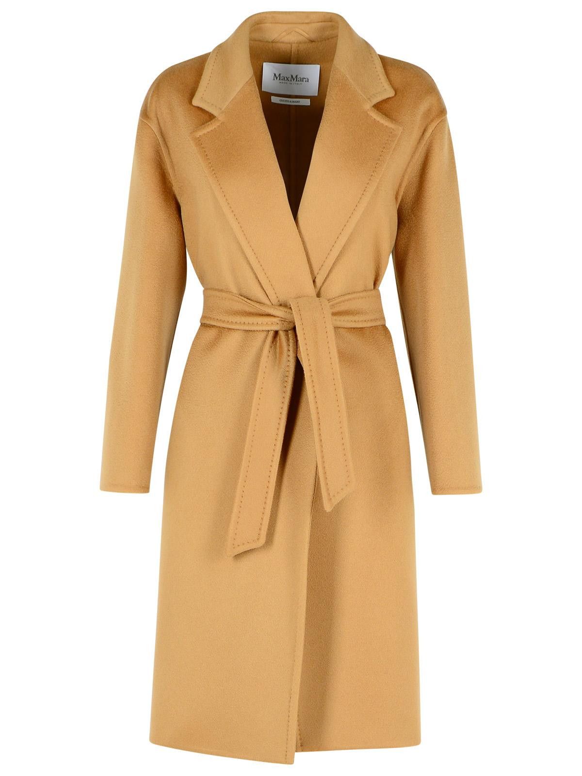 Max Mara MAX MARA 'Melinda' Beige Cashmere Coat Size S / US 4 / IT 40 - 1 Thumbnail